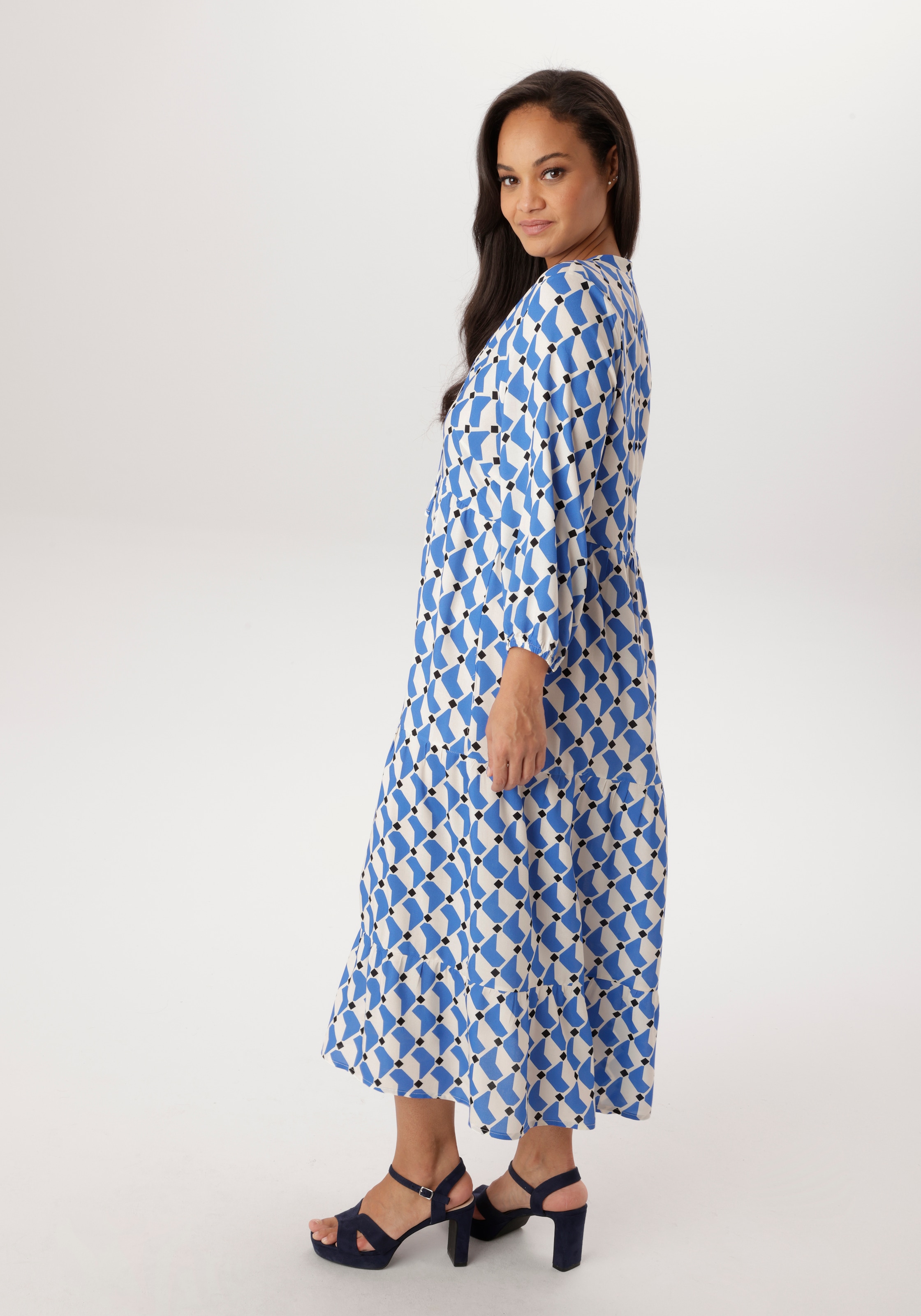 Aniston PLUS Maxi robe in trendigem Dessin - NEUE KOLLEKTION