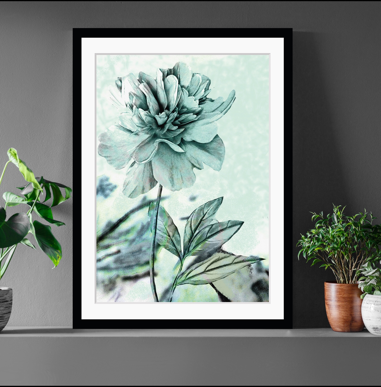 queence Image »Christel« gerahmt, Rose