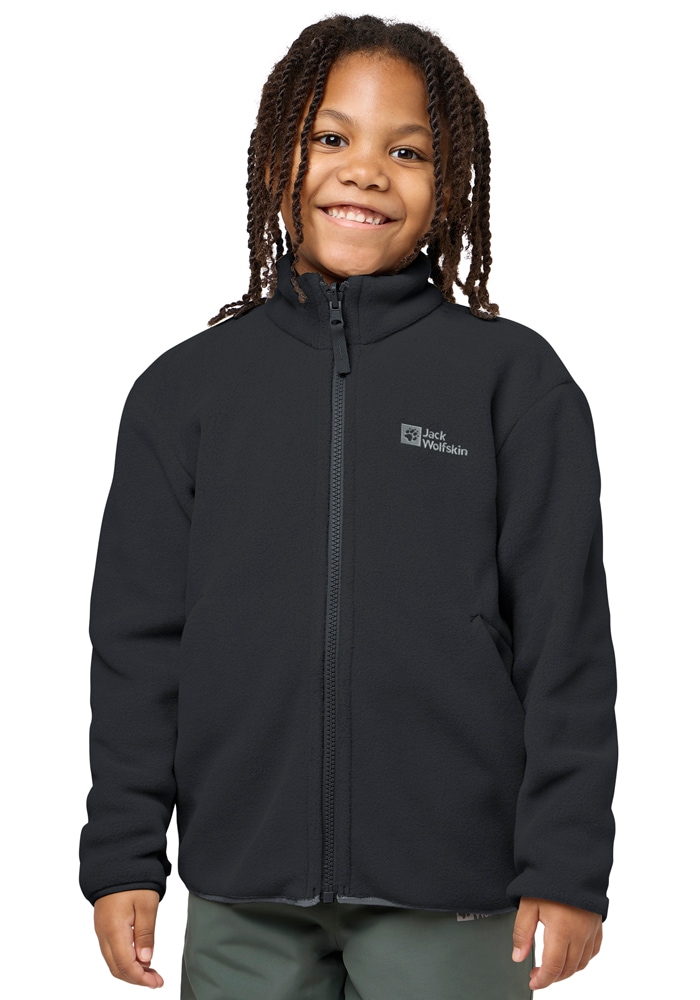 Jack Wolfskin 3-in-1-Funktionsjacke »ICELAND 3IN1 JACKET K« mit Kapuze für Kinder, mit fester Kapuze, atmungsaktiv, winddicht, wasserdicht
