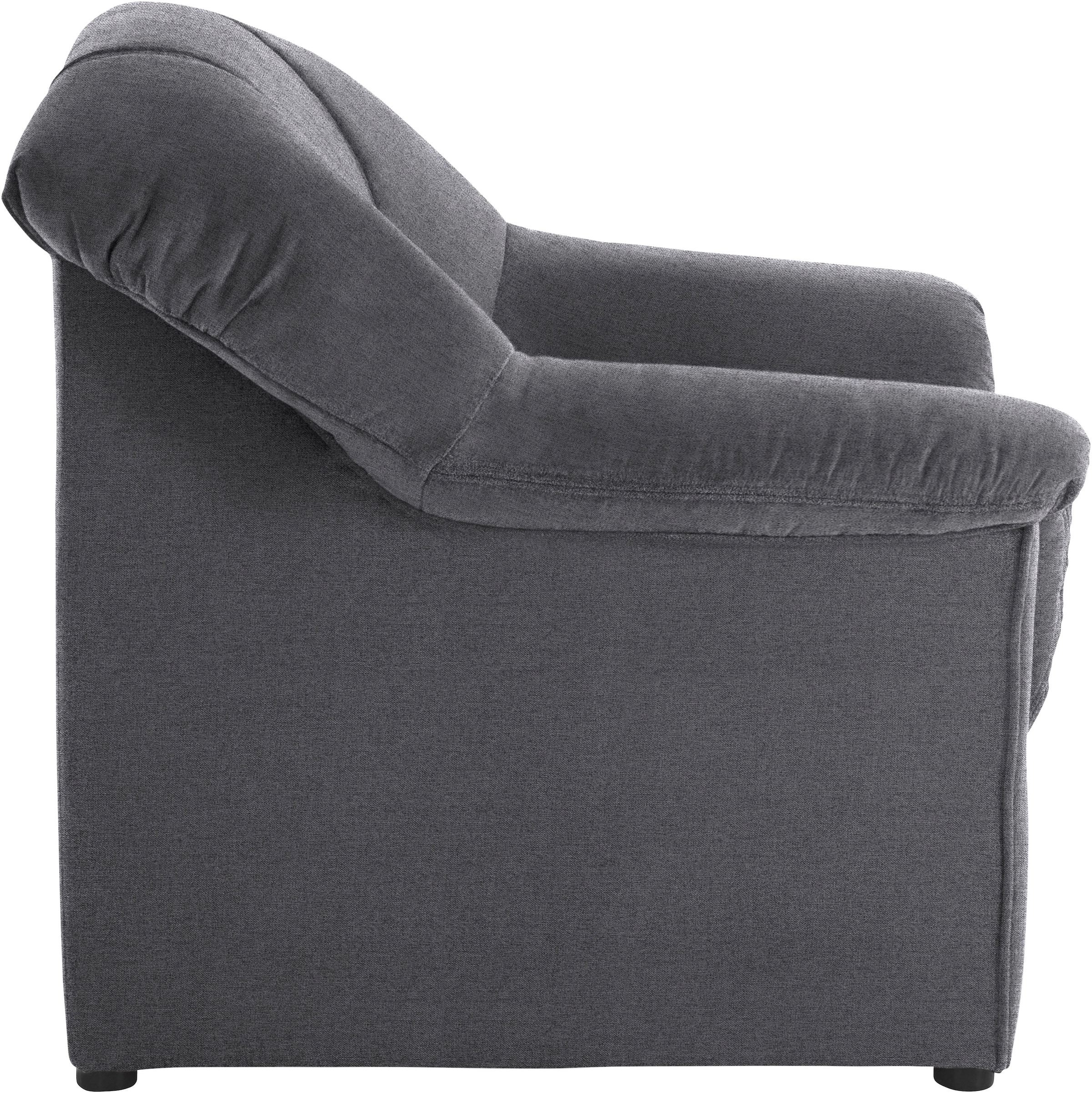 DOMO collection Sessel »SARAFINA Breite 102 cm, auch mit Federkern für noch mehr Sitzkomfort!« whlw. mit Federkern, elegantes Design