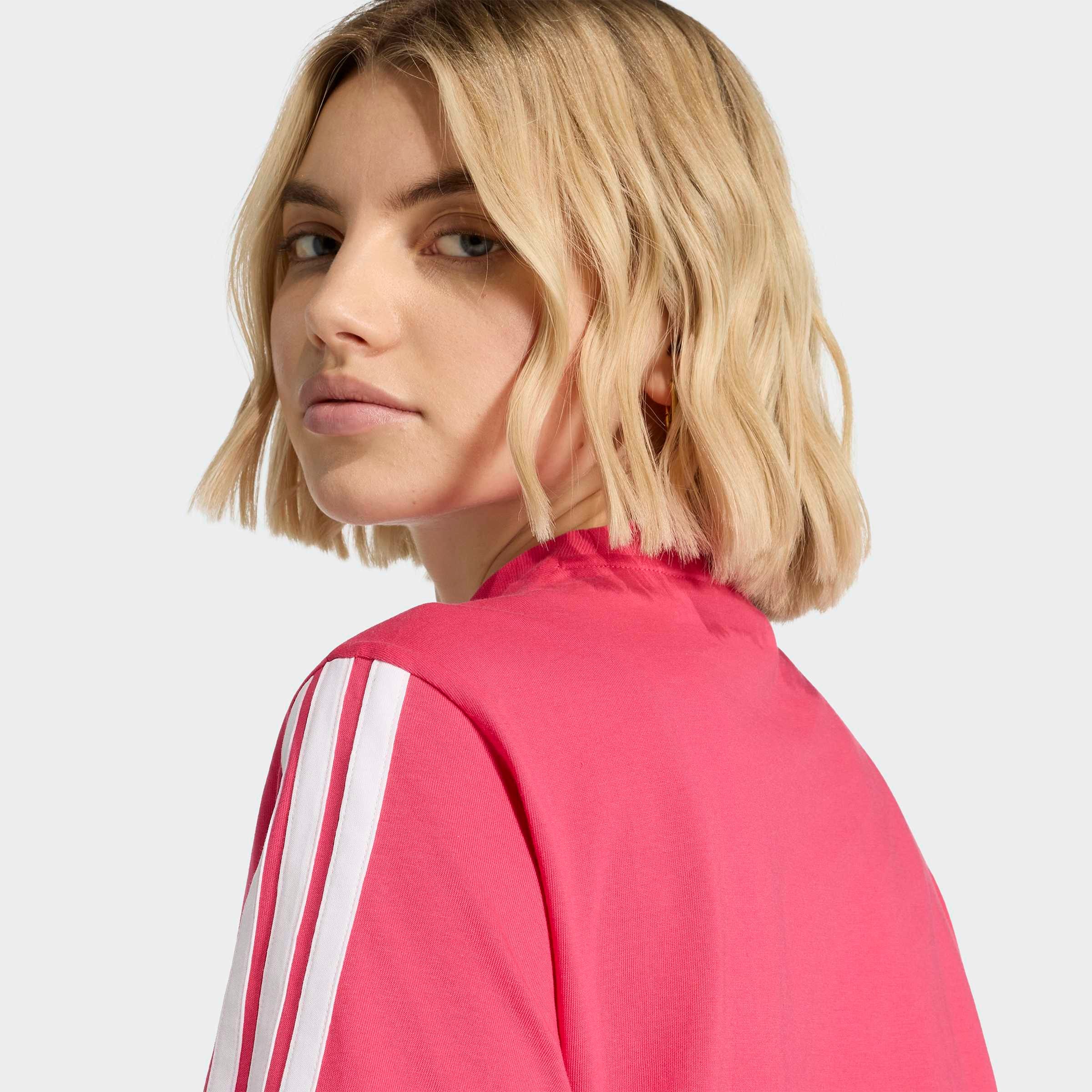 adidas Sportswear T-shirt »W 3S SJ T B« classiques 3 bandes sur les manches, sans fermeture