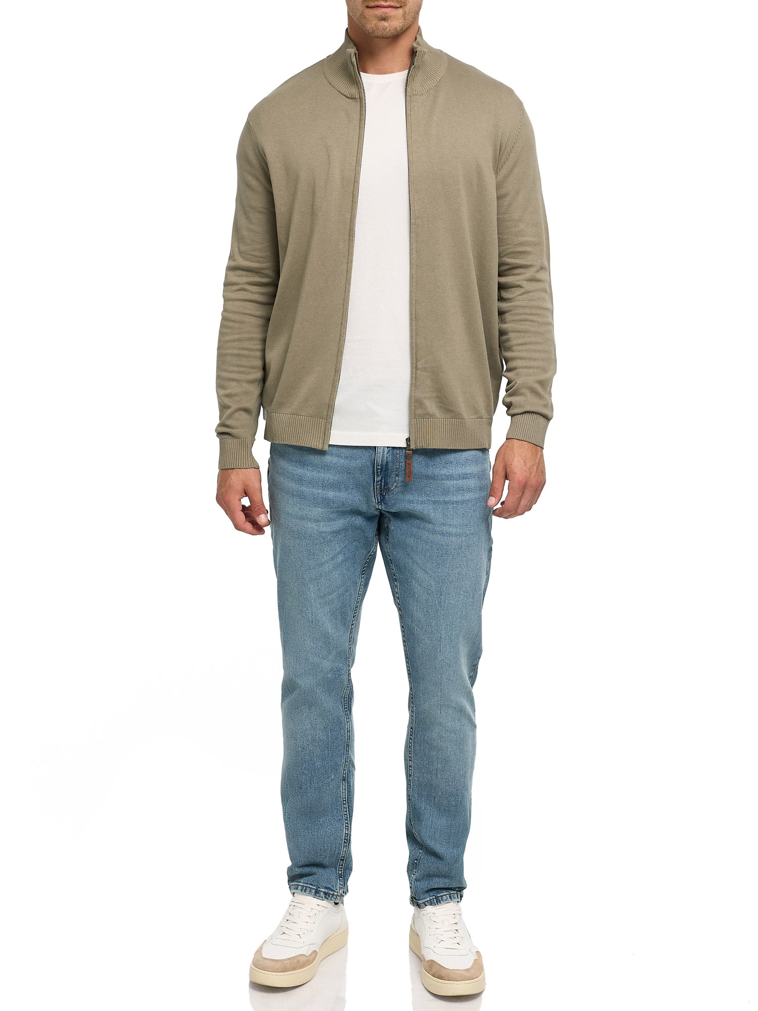 Indicode Veste en tricot »INArkmill cardigan« coton, coupe régulière