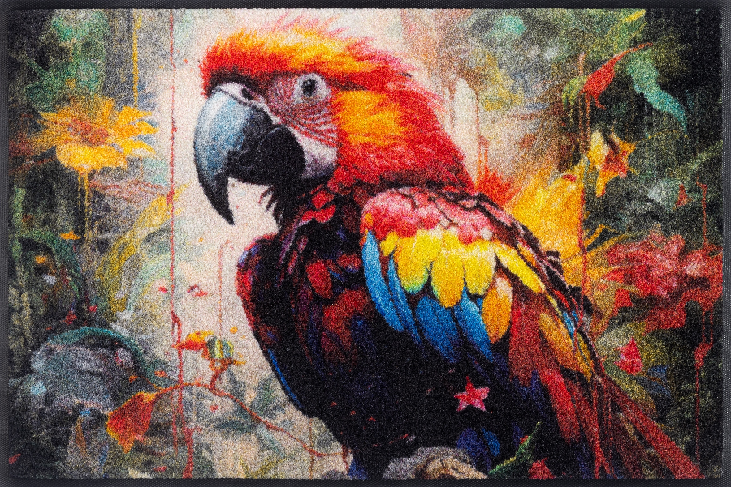 Image of wash+dry by Kleen-Tex Fussmatte "Parry McParrot" rechteckig 7 mm Höhe