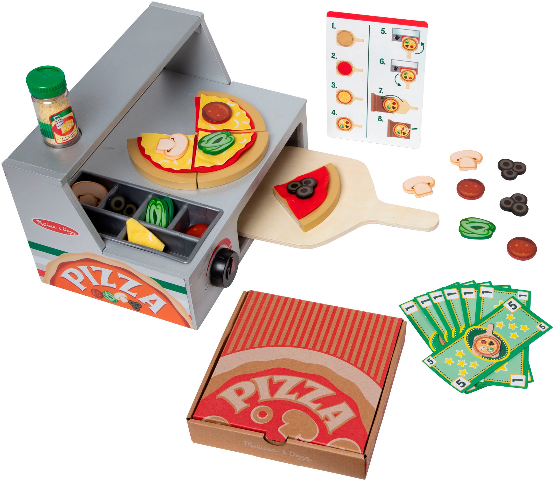 Image of Spin Master Kaufladen "Melissa & Doug Holz-Pizzeria"