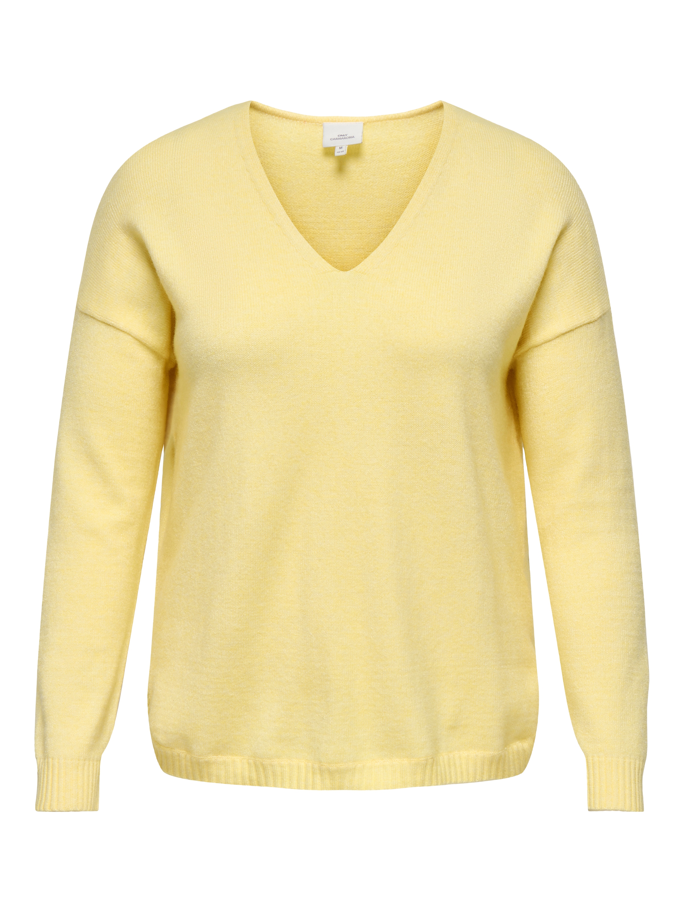 ONLY CARMAKOMA Pull col V »CARMARGARETA LS PULLOVER KNT NOOS« Viskosemischung, regular fit