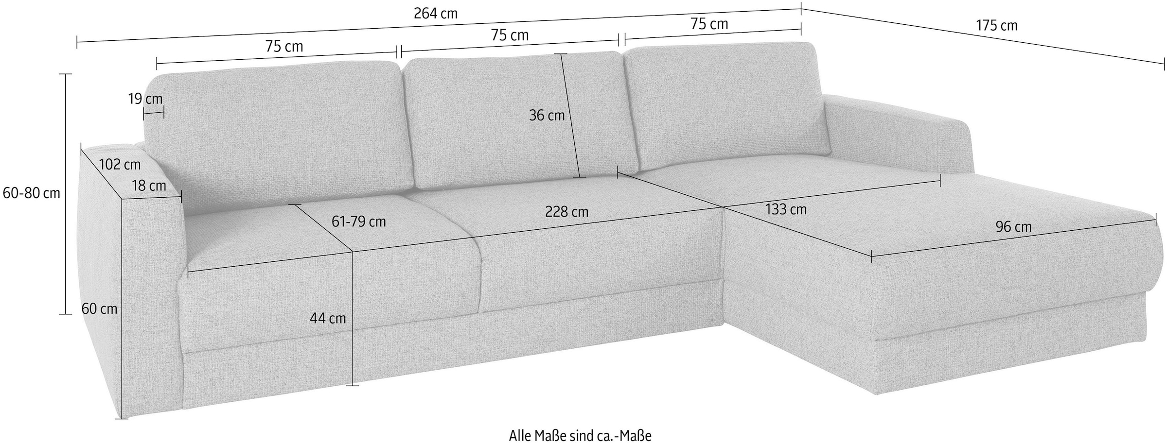 GOODproduct Ecksofa »Hobro L-Form« in 3 Bezugsqualitäten in vielen Farben, Design by Morten Georgsen