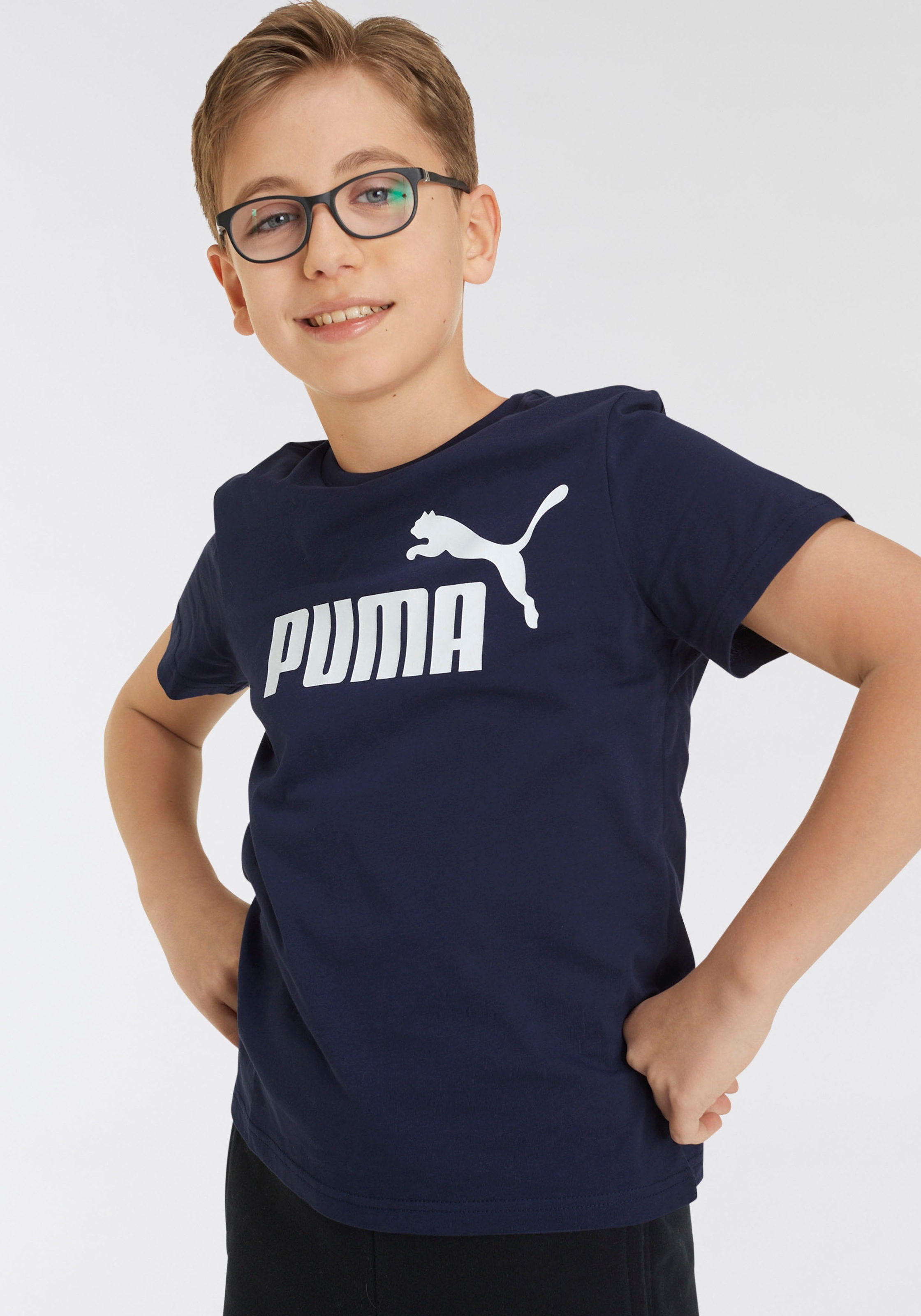 PUMA T-Shirt »ESS LOGO TEE B«