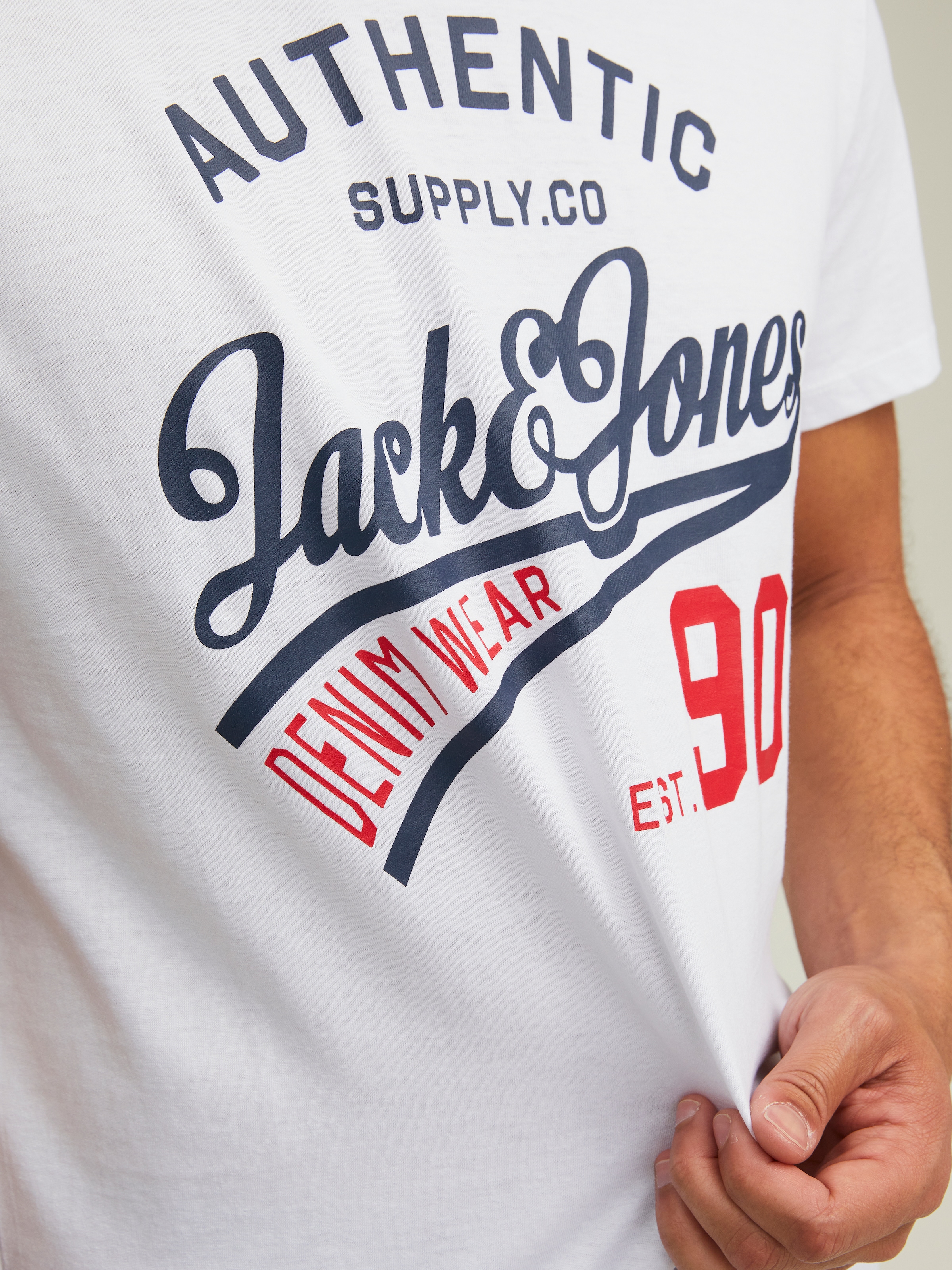Jack & Jones Rundhalsshirt »JJETHAN TEE SS CREW NECK 3PK MP NOOS« Packung, 3er-Pack, 3 Stk.
