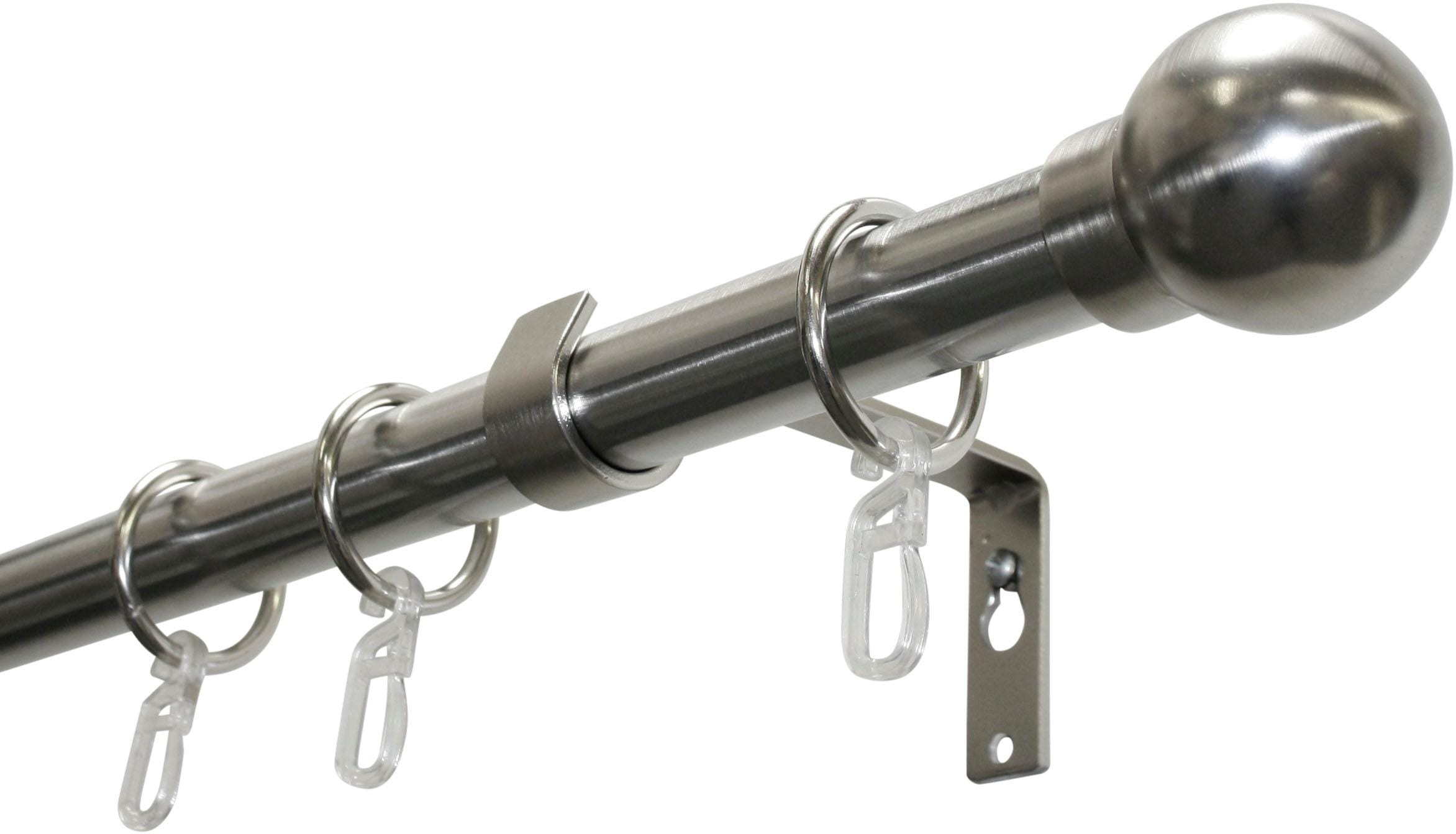 GARDINIA Gardinenstange »Set Metall«, 1 läufig-läufig, Fixmass, 1-Lauf
