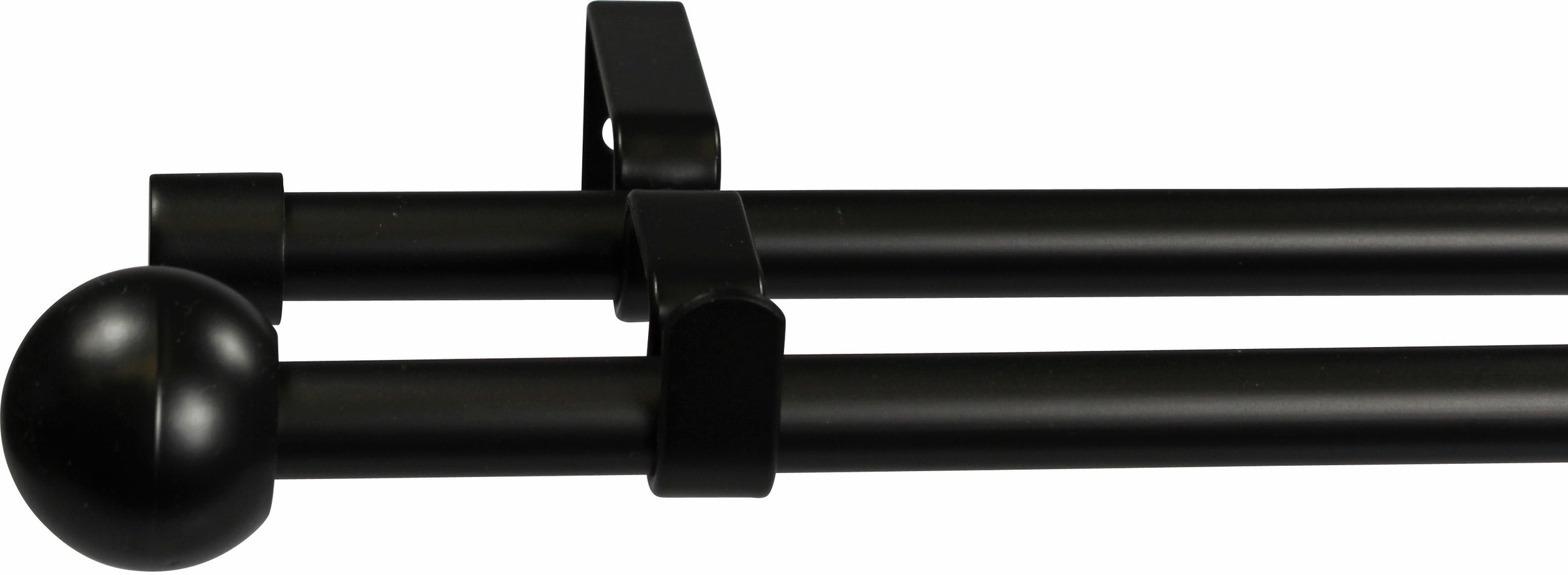 Image of GARESA Gardinenstange »BOLTI mit offenem Träger«, 2 läufig-läufig, Wunschmasslänge, Vorhanggarnitur, einfache Montage, mit Verbinder verlängerbar, Wandmontage, ohne Ringe bei Ackermann Versand Schweiz