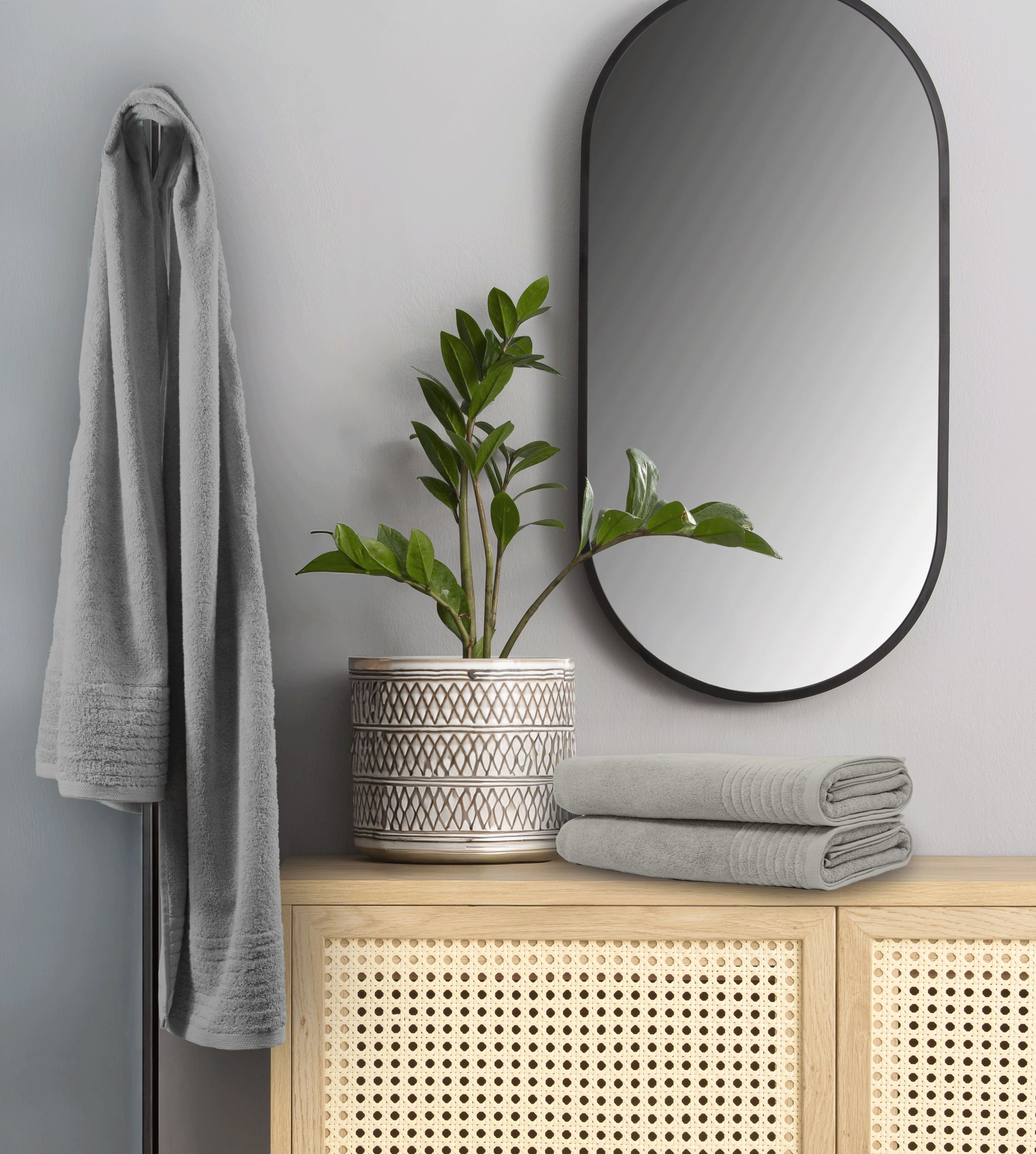 my home Saunatuch »Sanremo Premium, Premium Handtücher, 600 gr/m², 80x200cm« Bordüre, einfarbig, flauschig, weich, dicke Qualität, 5 Jahre Garantie