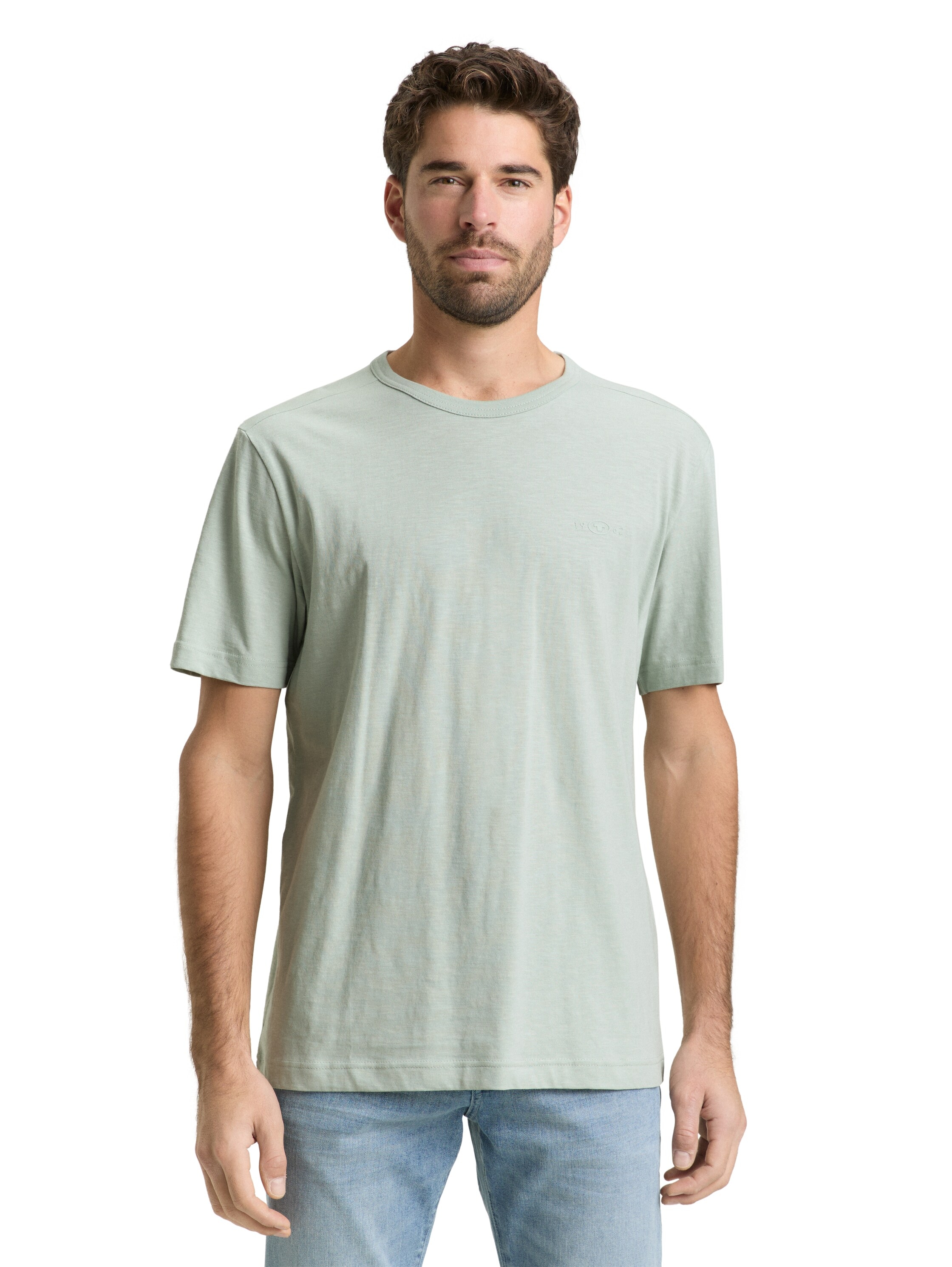 Image of TOM TAILOR T-Shirt mit Logo Stickerei