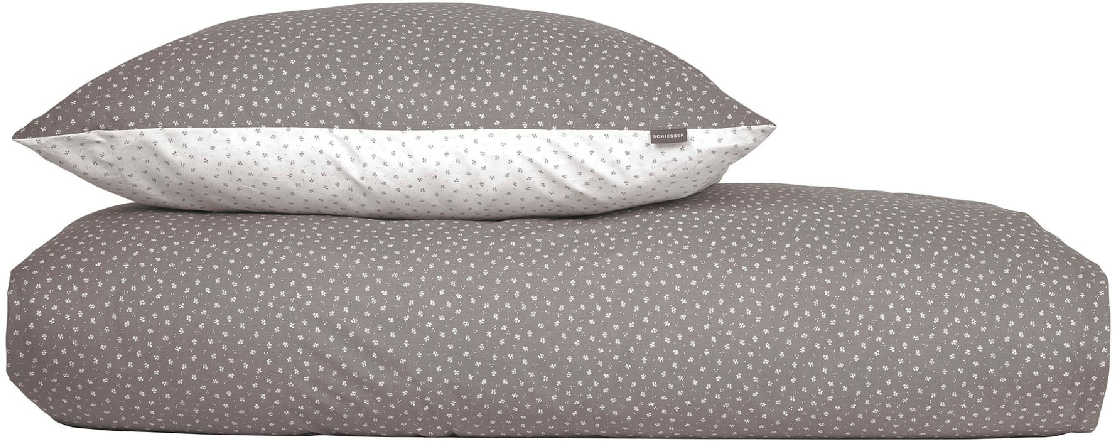 Image of Schiesser Bettwäsche "Millie aus weicher Baumwolle mit filigranen Blüten" 2 Stk. MADE IN GREEN by OEKO-TEX