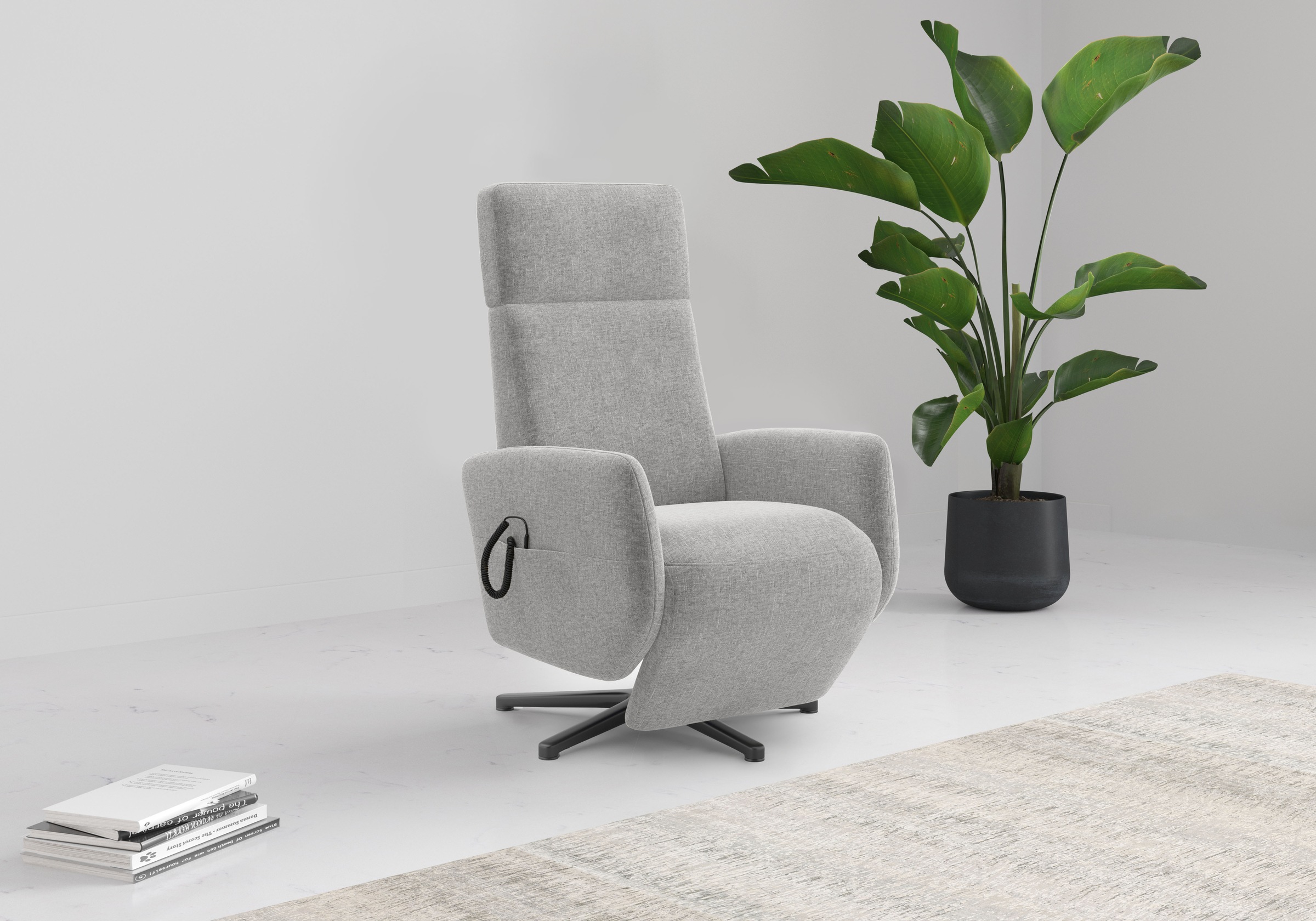 Image of GOODproduct TV-Sessel "Rochelle mit Kopfteilverstellung & Drehfunktion, weitere Funktionen" 1 Stk. tlg. wahlweise mit 2 Motoren, Akku & Aufstehhilfe