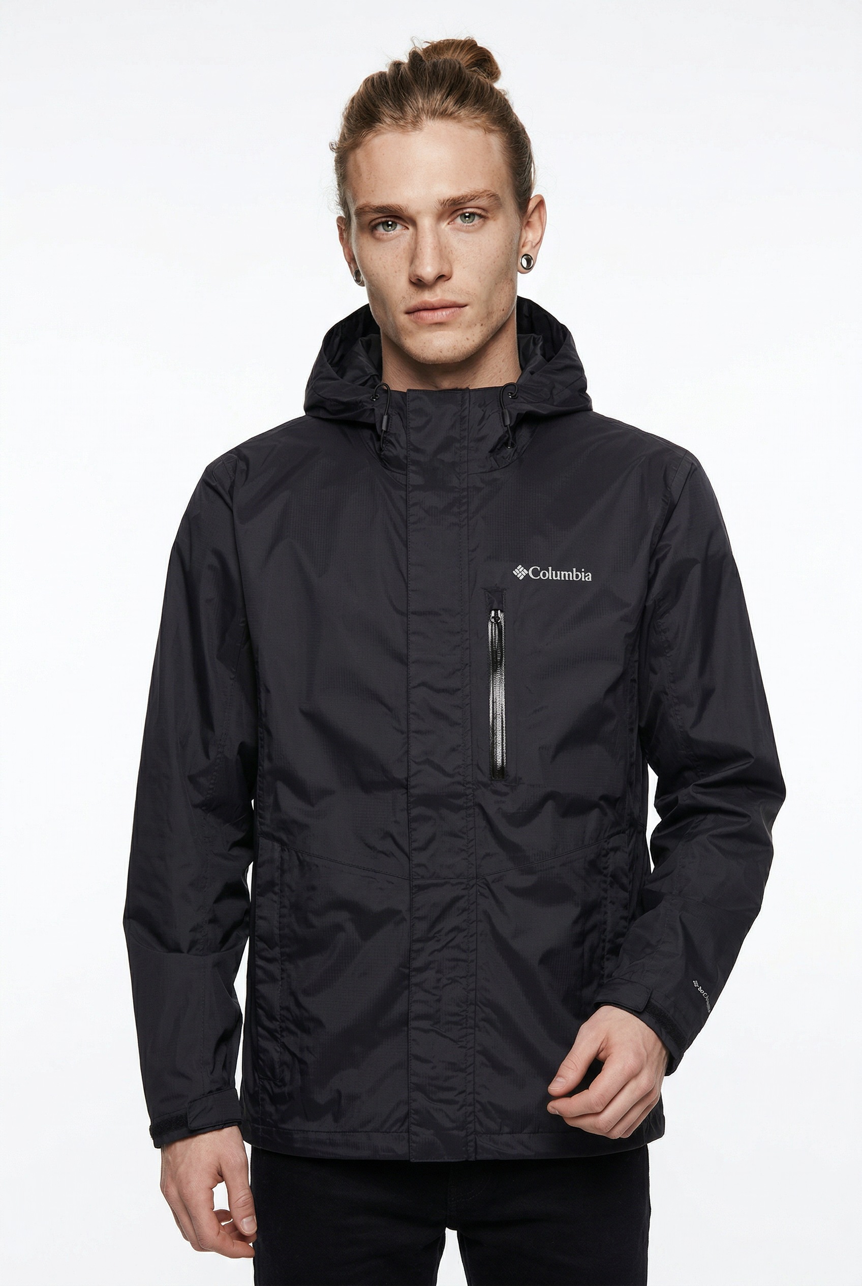 Image of Columbia Regenjacke "Pouring Adventure III Jacket" sportliche Logostickerei, wasserdichtes und winddichtes Material