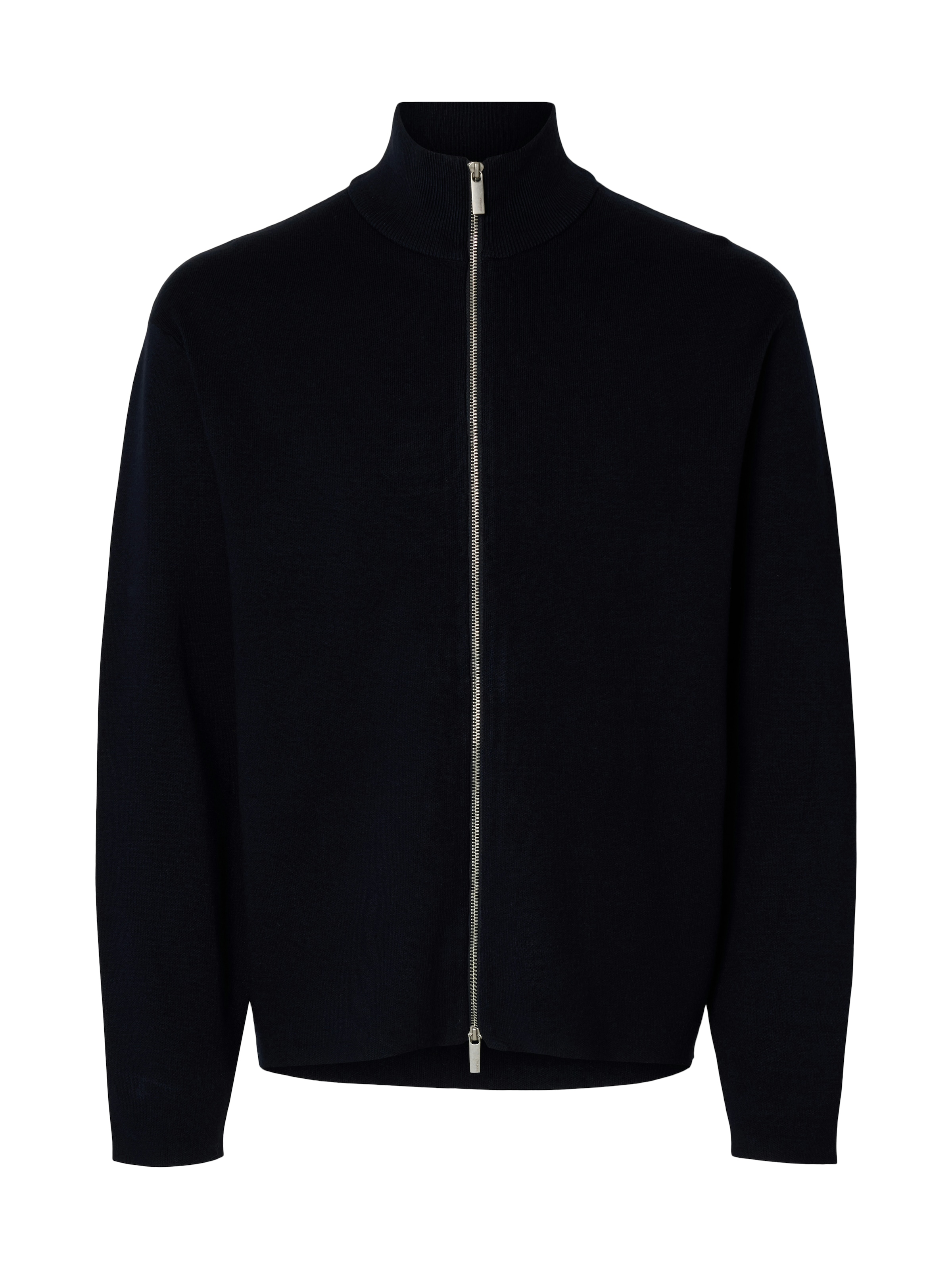 SELECTED Veste en tricot »SLMTELLER FN ZIP CARDIGAN NOOS« mélange viscose, coupe régulière