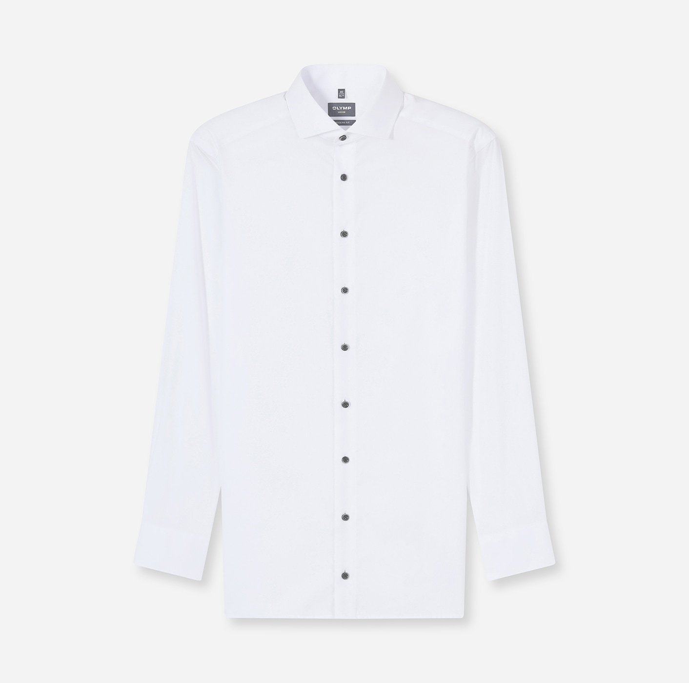 OLYMP Chemise à manches longues »Luxor« Businesshemd, unifarben, modern fit, Royal-Kentkragen