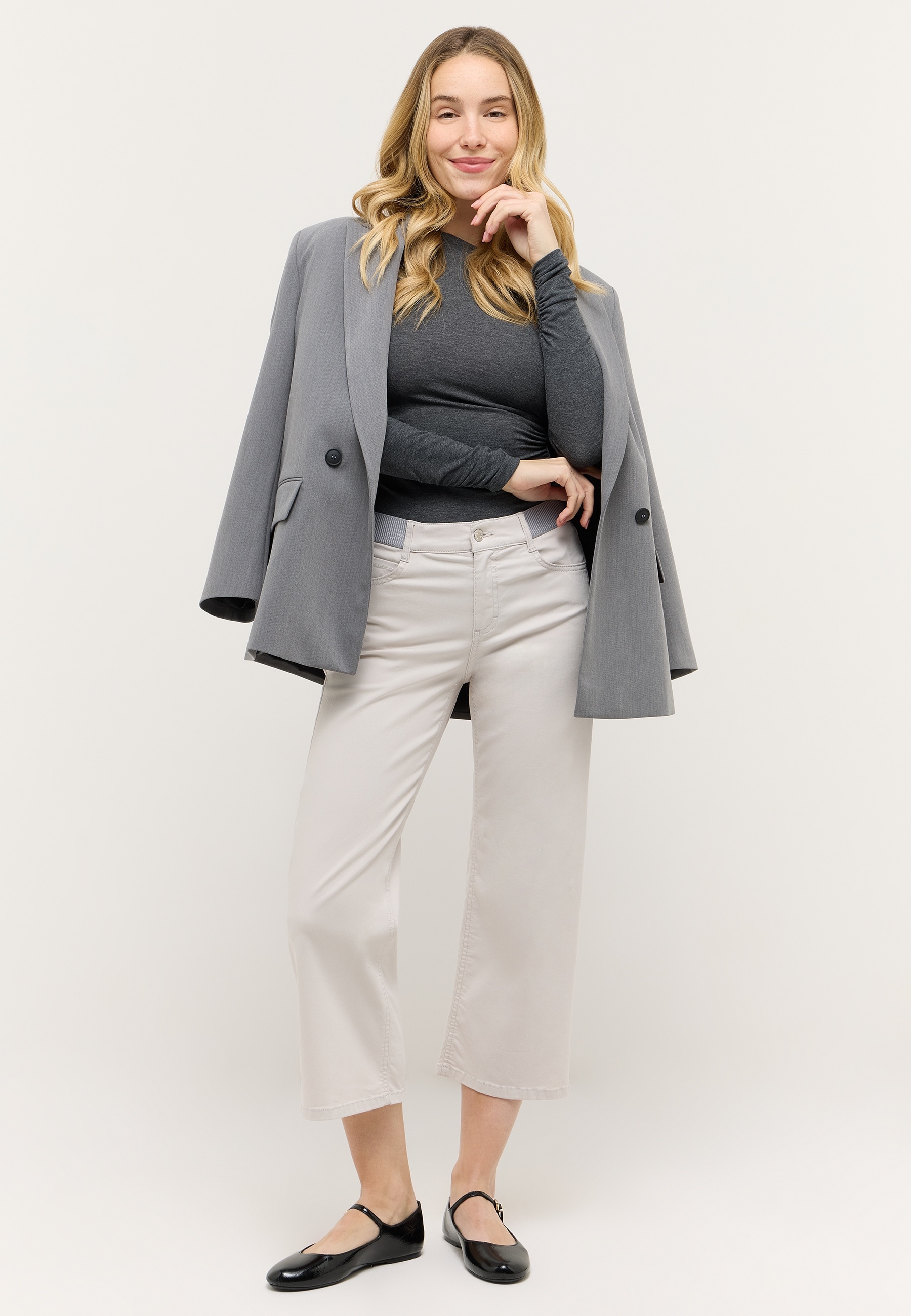 ANGELS 5-Pocket-Jeans »LINN SPORTY« mit Bügelfalte