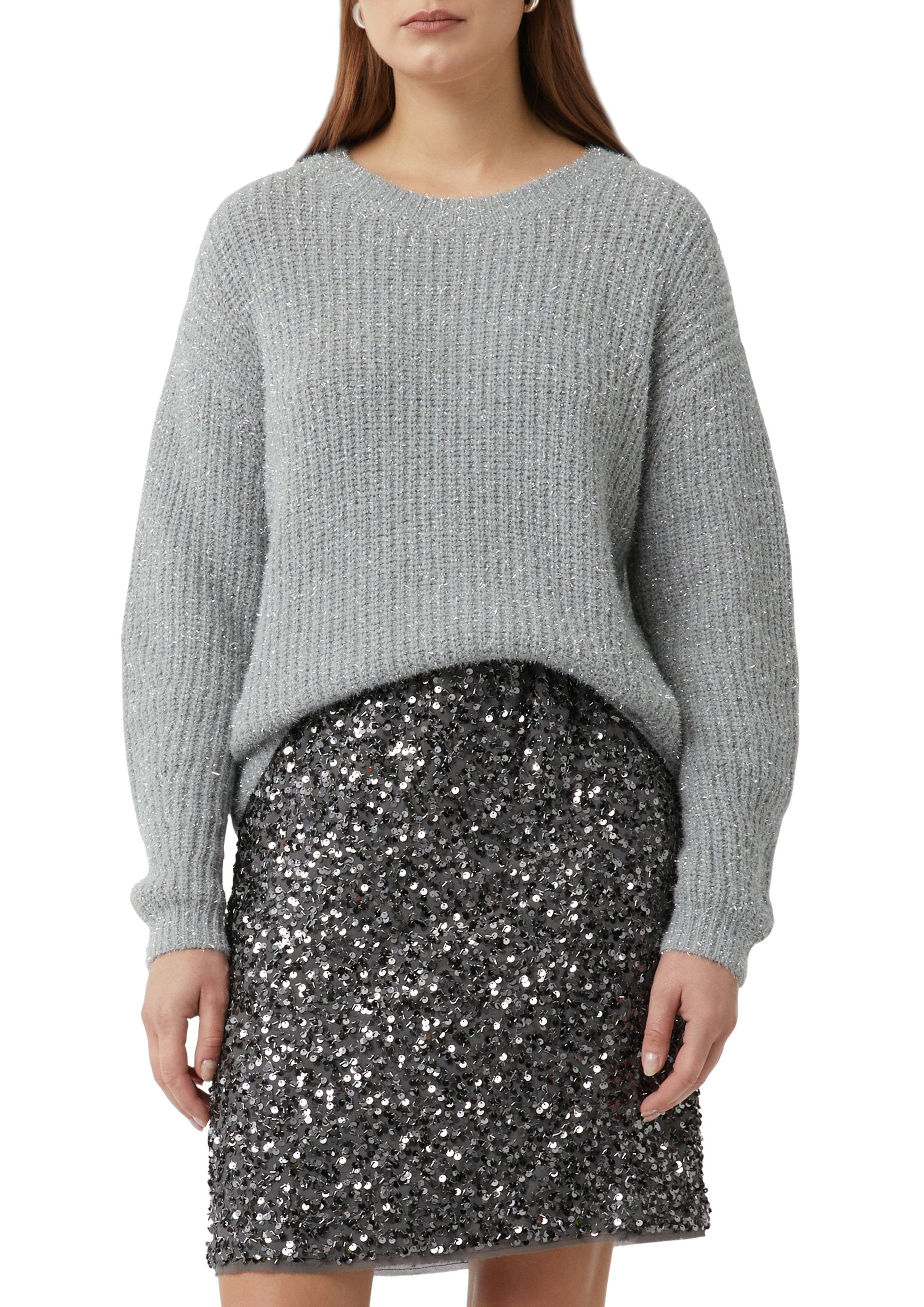 Image of Comma Strickpullover mit Glitzerfäden