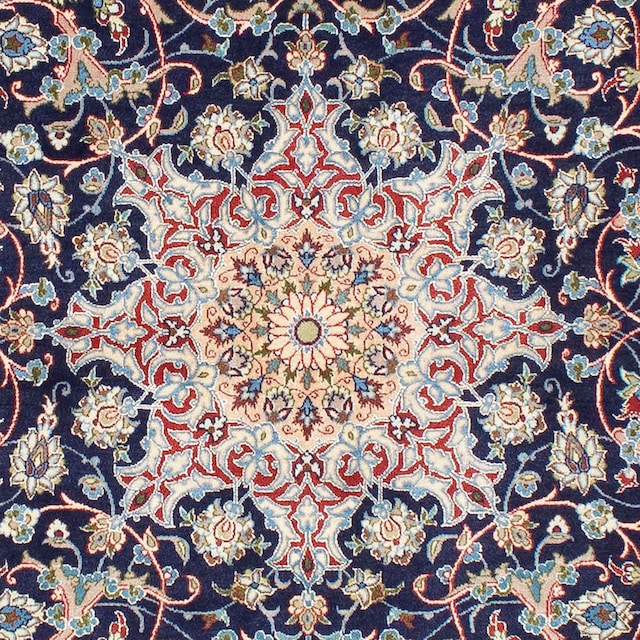 morgenland Orientteppich »Perser - Isfahan - Premium - 220 x 152 cm -  dunkelblau«, rechteckig, Wohnzimmer, Handgeknüpft, Einzelstück mit  Zertifikat versandkostenfrei auf