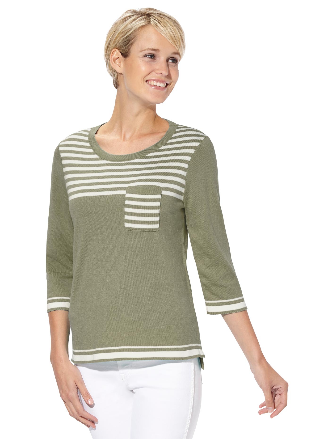 Image of Casual Looks 3/4 Arm-Pullover »Pullover« bei Ackermann Versand Schweiz