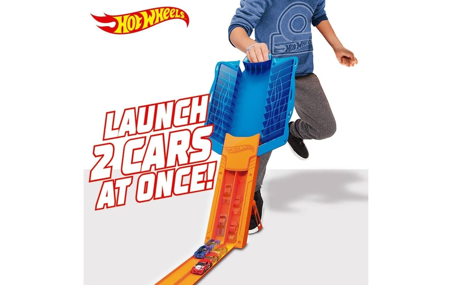 Hot Wheels Spielzeug-Auto »Action Cars 2-in-1 Multi Drag Race Car Case«