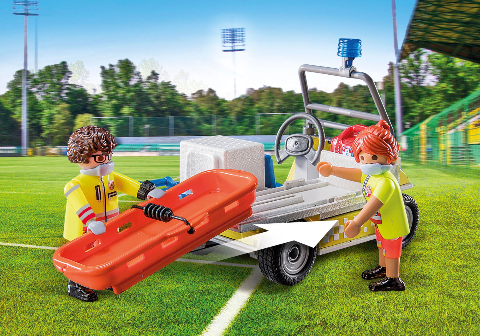 Playmobil® Konstruktions-Spielset »Rettungscaddy (71204), City Life«, Made in Europe