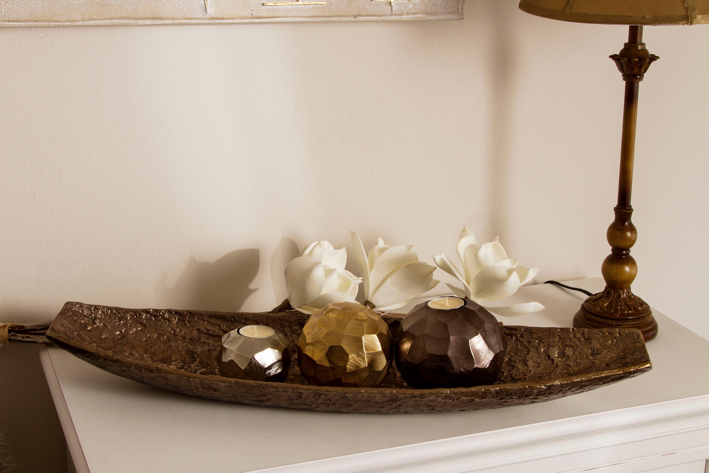 Image of Myflair Möbel & Accessoires Dekoschale, Schale, dunkelbraun, aus Metall, Schiffchen-Form, modernes Design, Wohnzimmer bei Ackermann Versand Schweiz