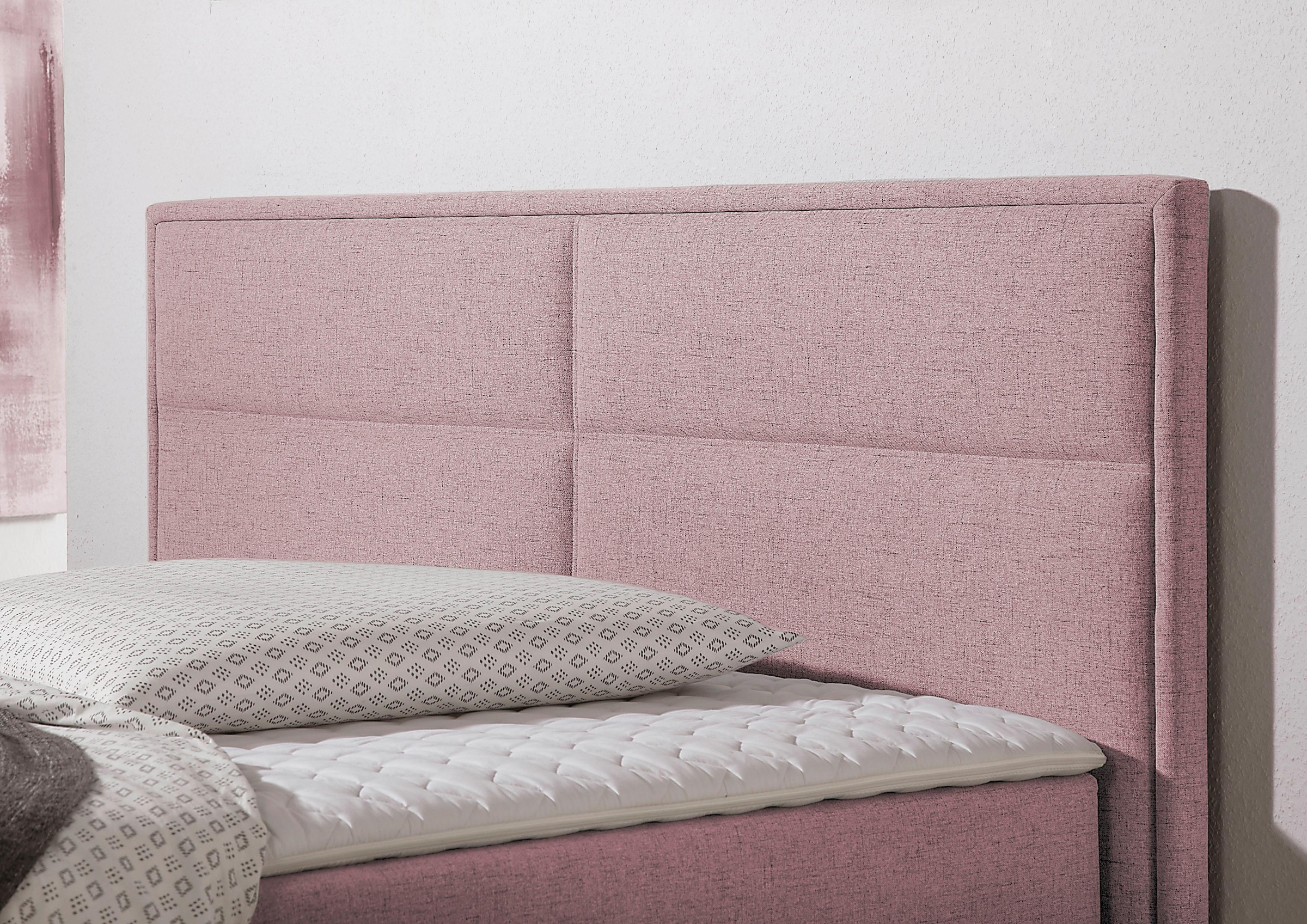 Home affaire Lit boxspring »Caria« in 5 Breiten, 3 Matratzen-Ausführungen, 2 Härtegraden, Topper