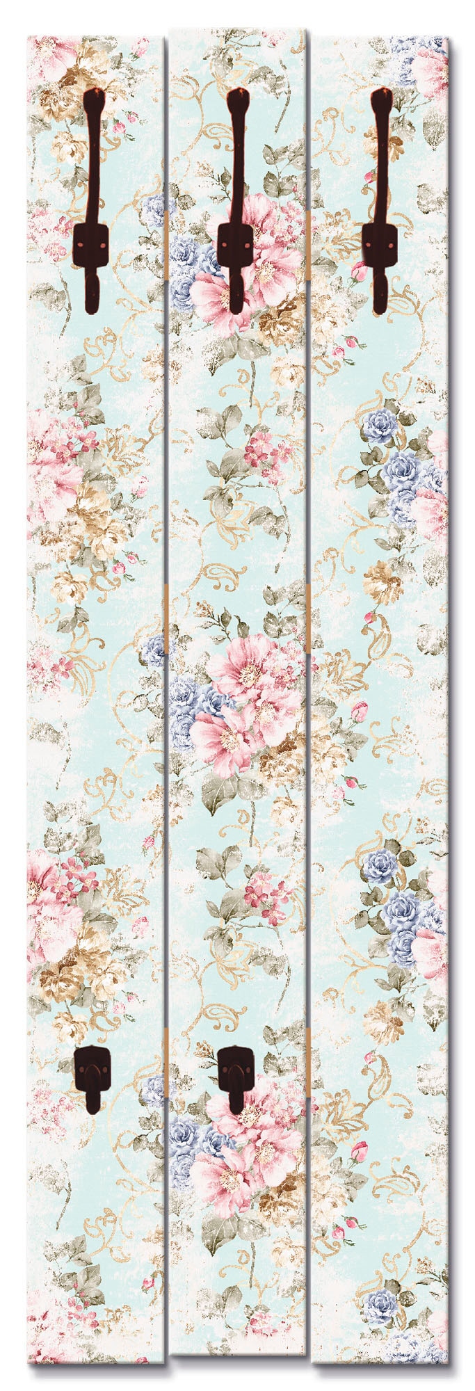 Artland Garderobenleiste »Blumen mit nahtlosem Muster«, teilmontiert