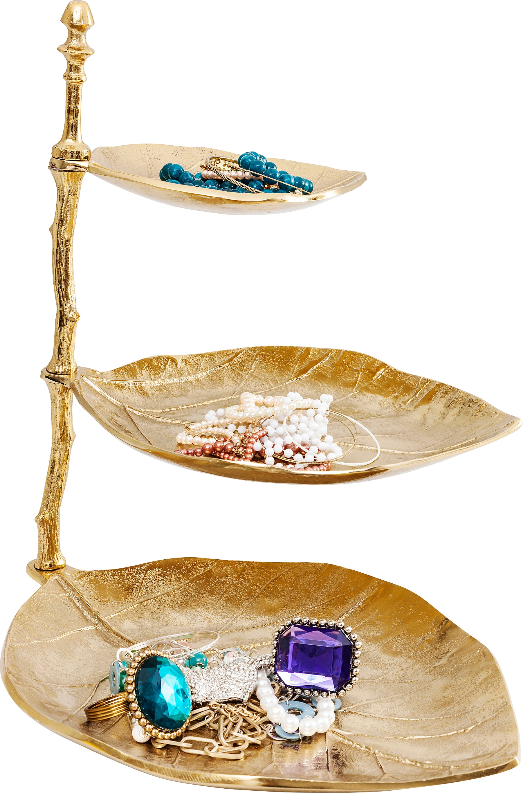 Kare Design Etagere »Deko Etagere Leaf Gold«