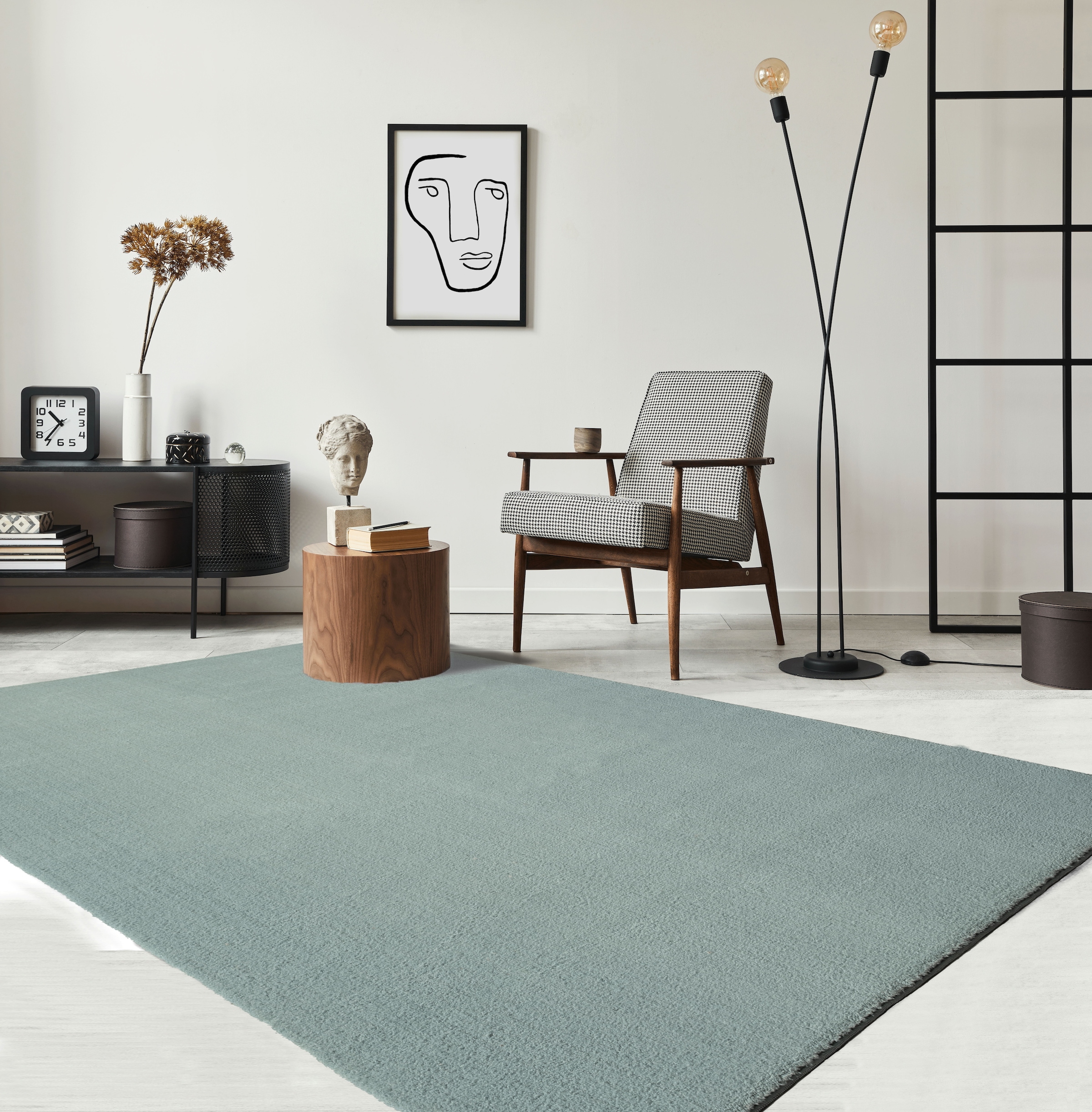 the carpet Tapis »Relax« Rectangulaire 16 mm Höhe waschbarer Wohnzimmer Teppich modern rutschfest, Kundenliebling
