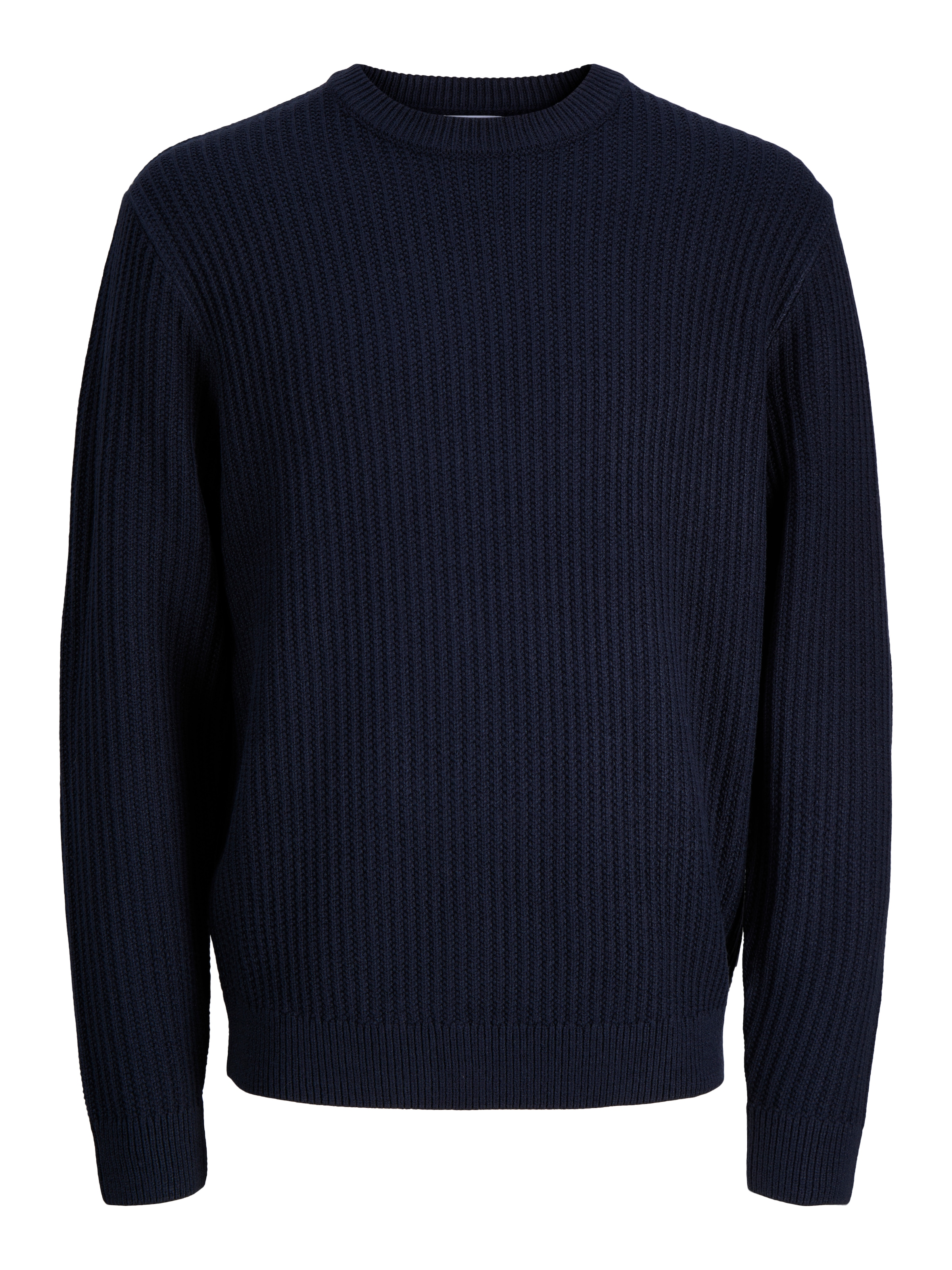 Jack & Jones PlusSize Rundhalspullover »JJSAGE KNIT CREW NECK PLS« Materialmix, locker geschnitten