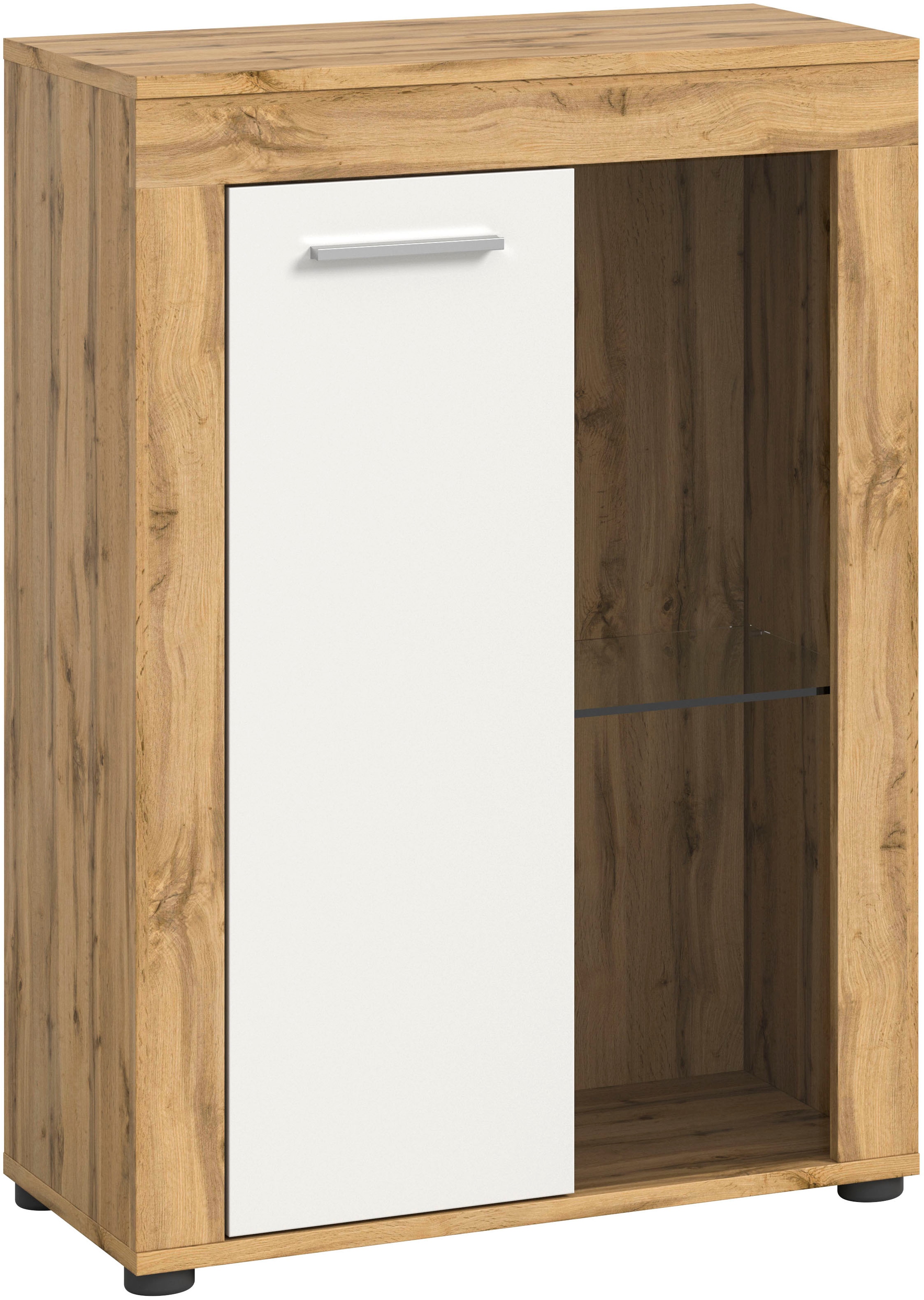 INOSIGN Vitrine »Aosta, Breite 60 cm, stehend oder hängend, in verschiedenen Farben«, Türanschlag wechselbar, 1 Glaseinlegeboden, Hängeeitrine, Standvitrine