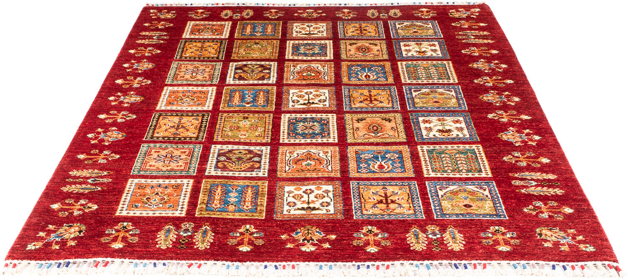 Image of morgenland Orientteppich »Ziegler - Bachtiari - 206 x 159 cm - dunkelrot«, rechteckig, 6 mm Höhe, Wohnzimmer, Handgeknüpft, Einzelstück mit Zertifikat bei Ackermann Versand Schweiz