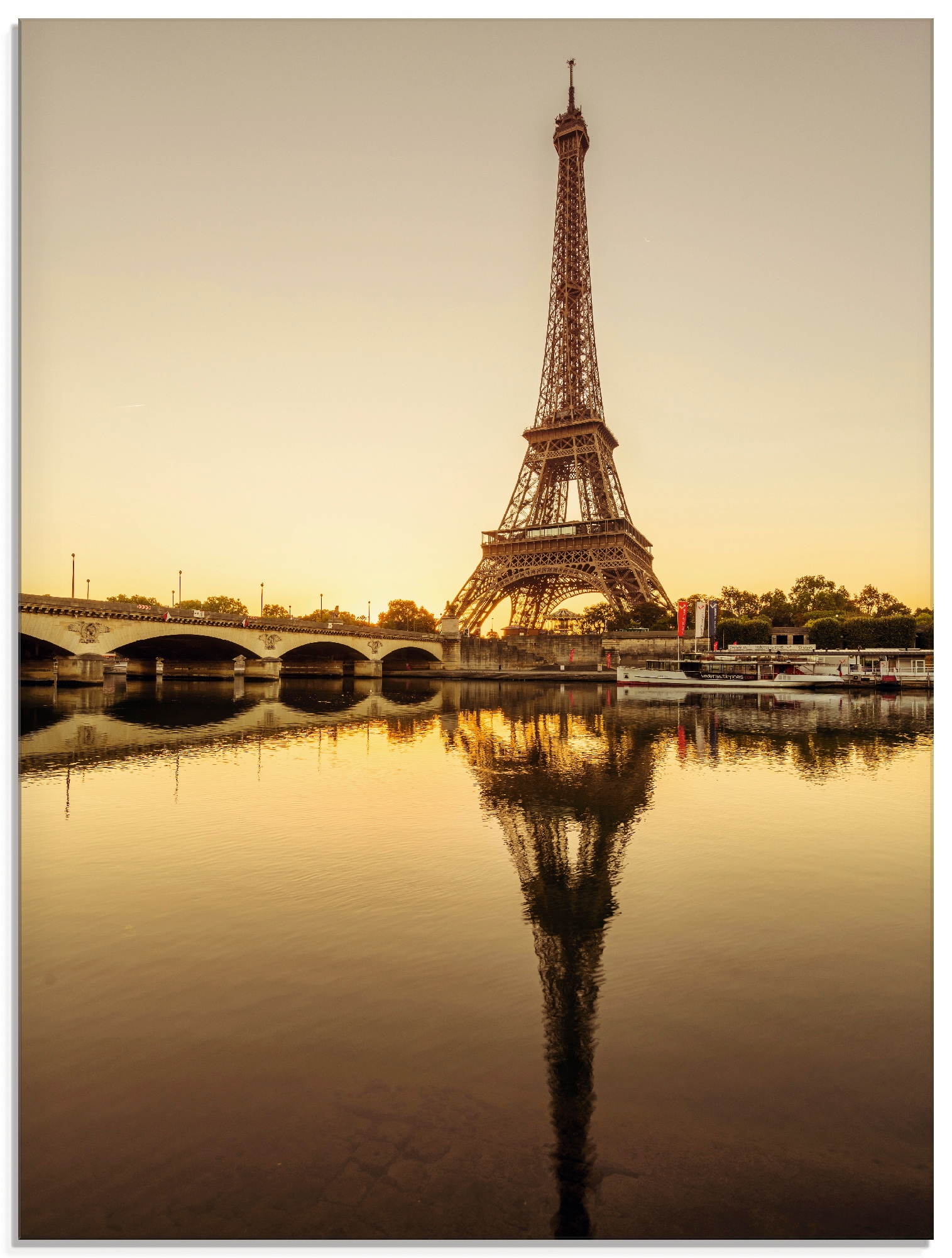 Image of Artland Glasbild "Paris Eiffelturm V" Gebäude 1 Stk. tlg. in verschiedenen Grössen