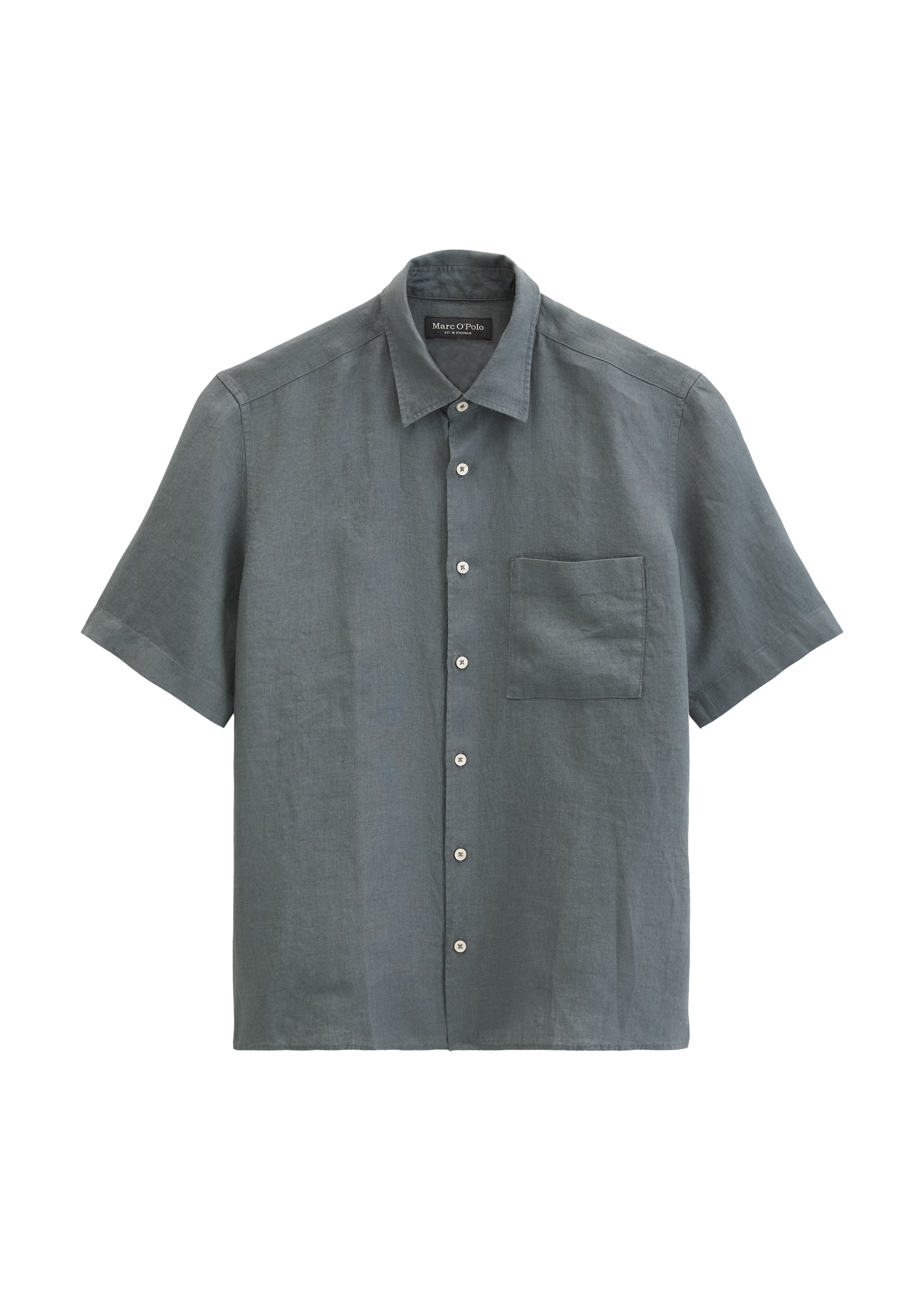 Marc O'Polo Chemise en lin avec poche poitrine appliquée