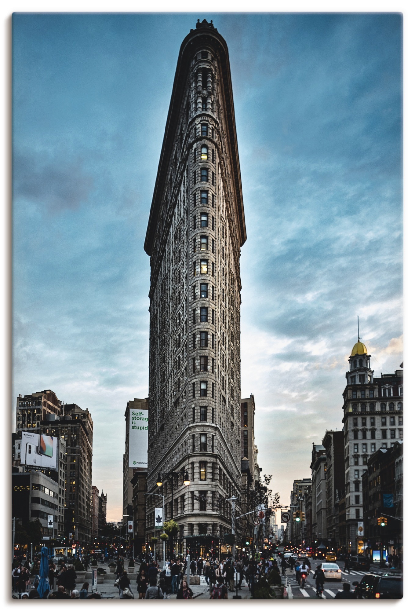 Image of Artland Wandbild »Iron New York«, Gebäude, (1 St.), in vielen Grössen & Produktarten - Alubild / Outdoorbild für den Aussenbereich, Leinwandbild, Poster, Wandaufkleber / Wandtattoo auch für Badezimmer geeignet bei Ackermann Versand Schweiz