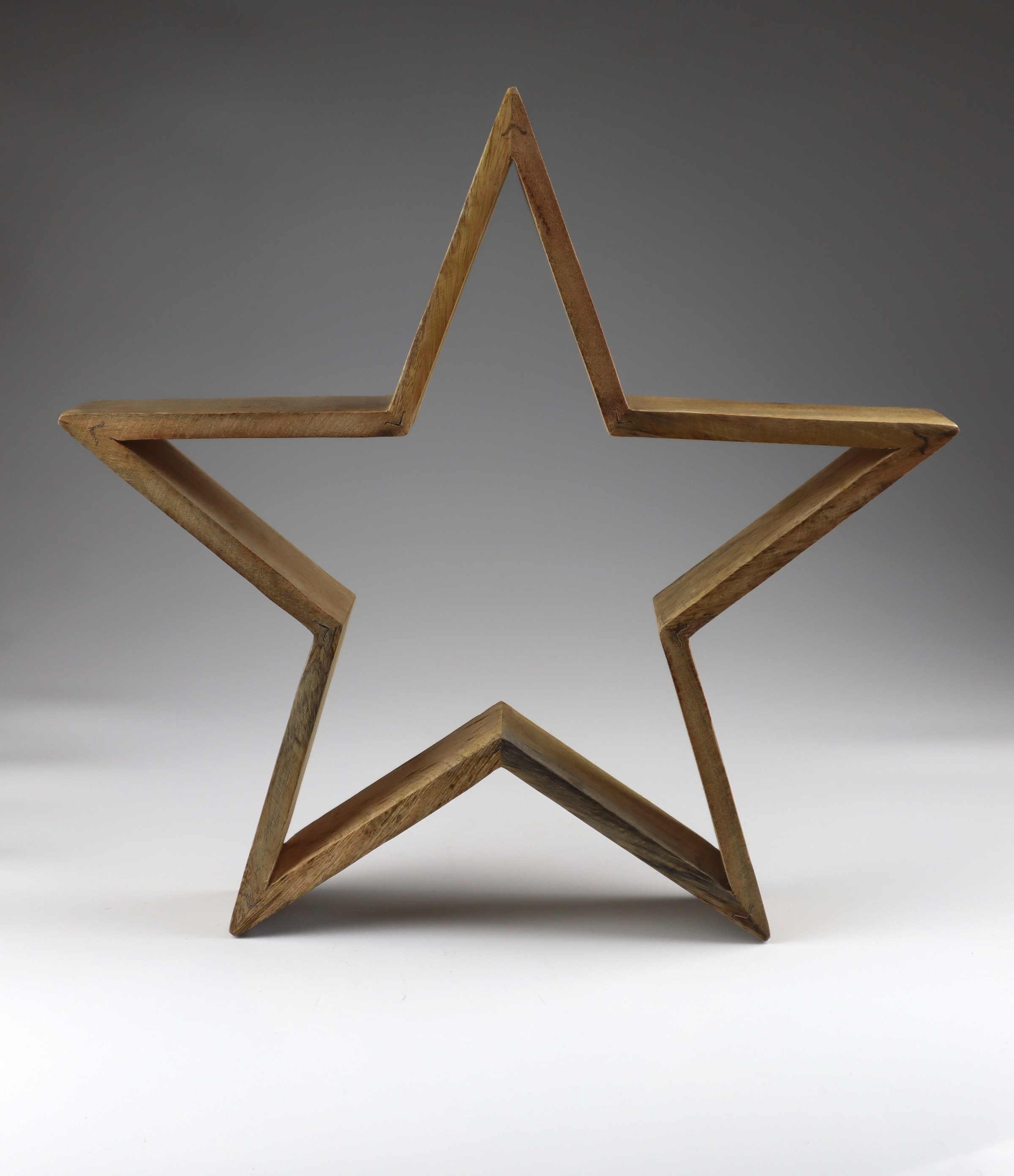 Image of AM Design Dekostern "aus Holz" 2er Set, BxHxT: 7x38x38 cm