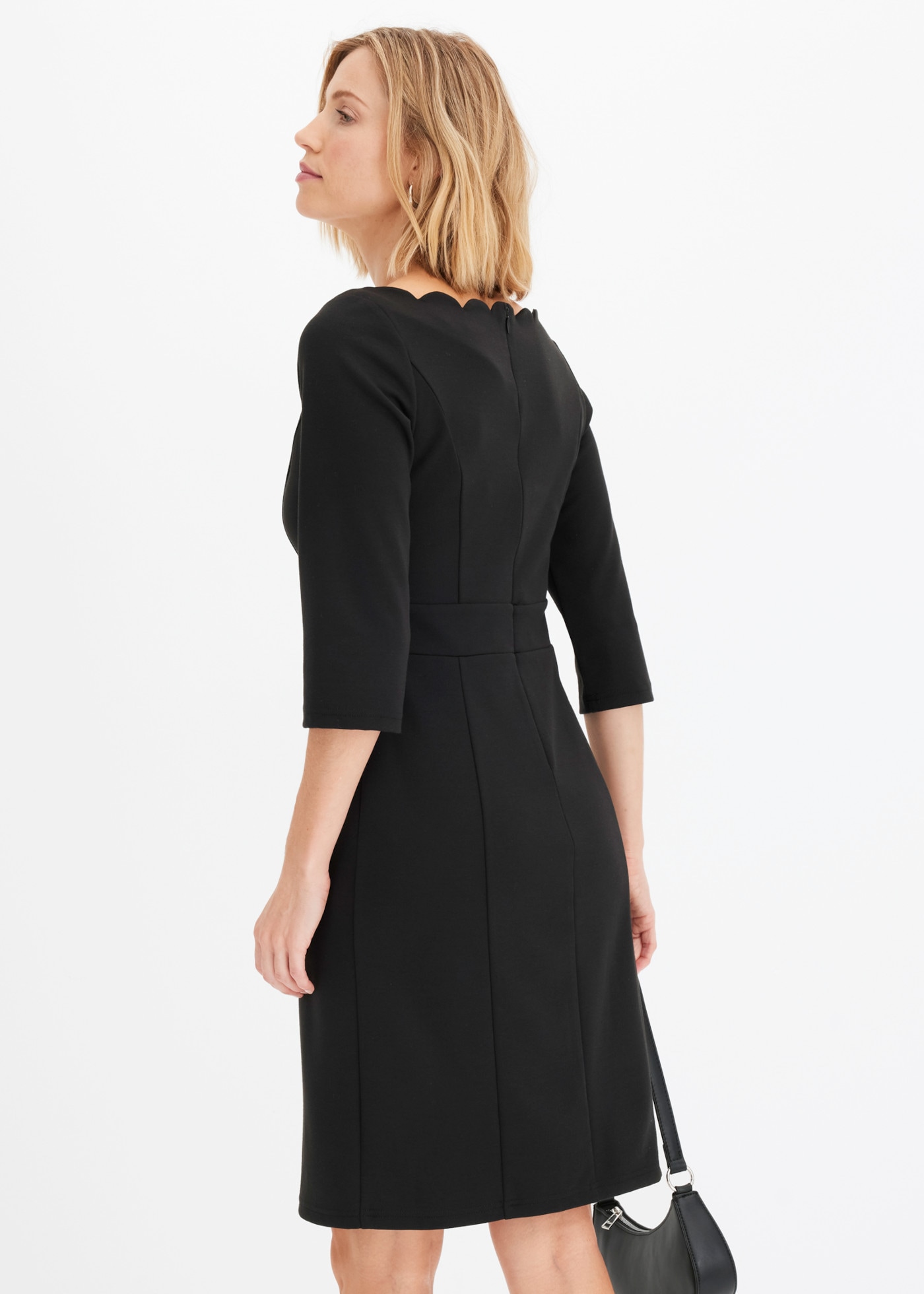 bonprix Etuikleid taillierte Passform, aus Polyester, Viskose und Elasthan