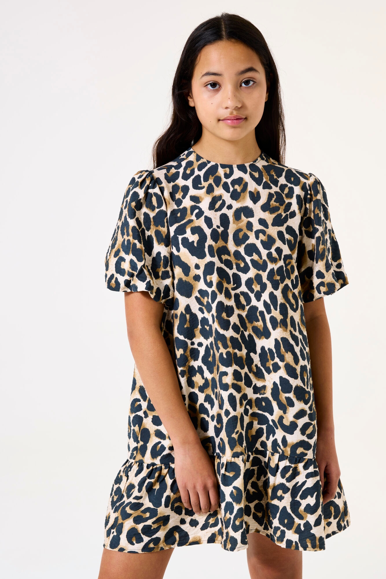 Image of Garcia Sommerkleid mit Leo-Print
