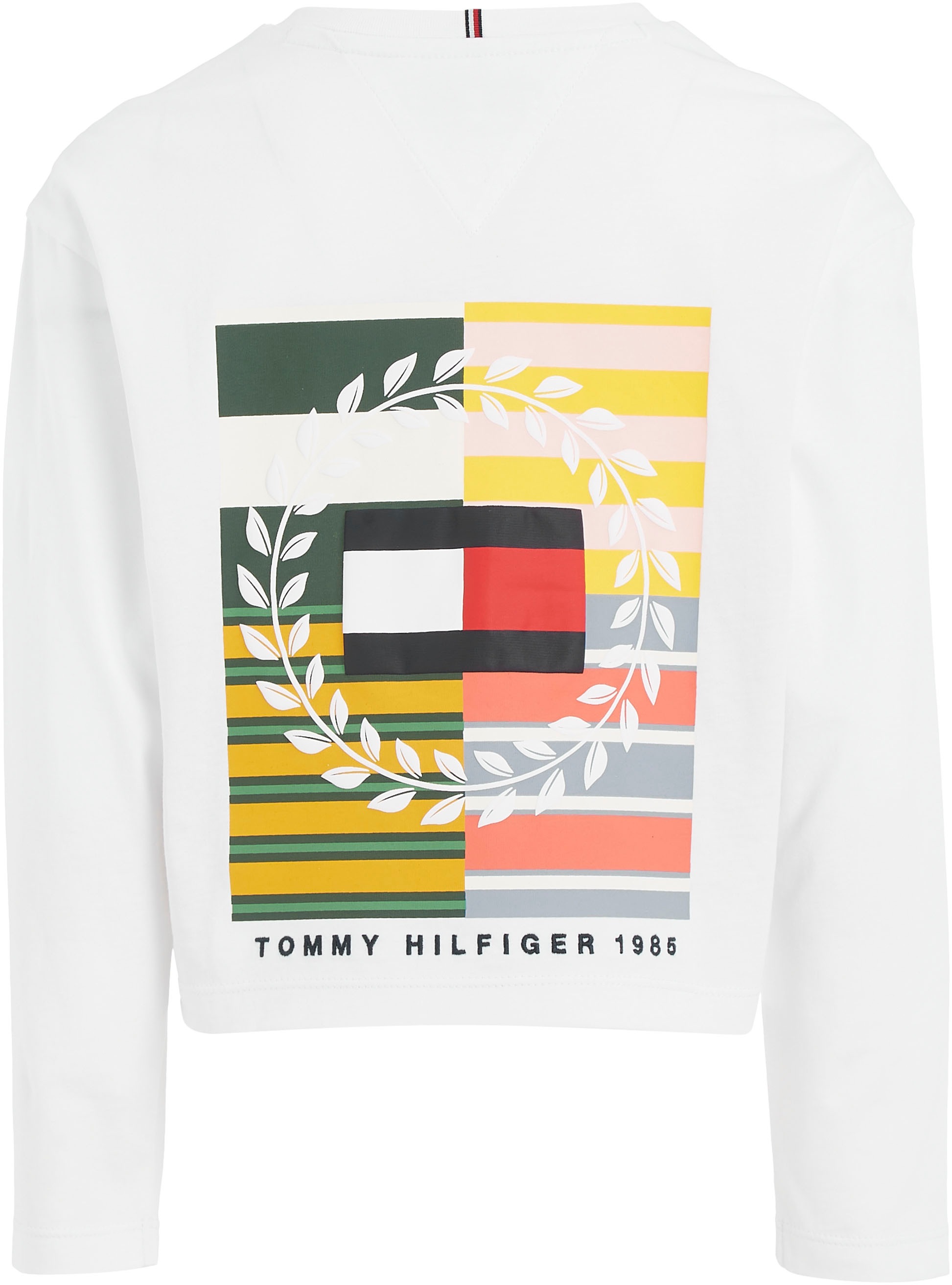 Tommy Hilfiger Langarmshirt »MULTI ARTWORK TEE L/S«, mit grossem Print auf dem Rücken & kleinem auf der Brust