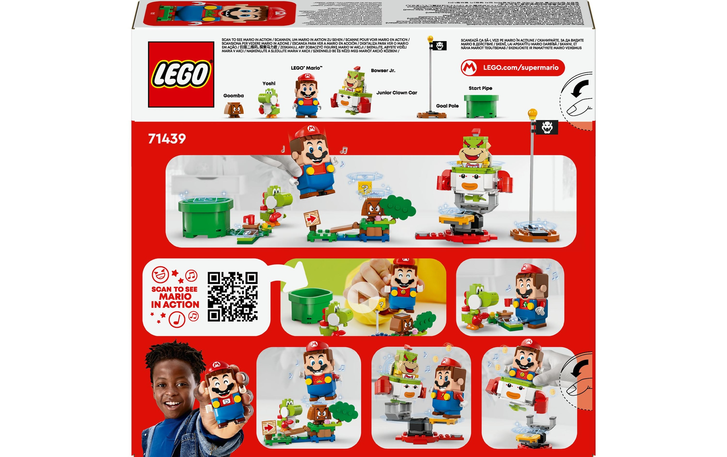 LEGO® Konstruktionsspielsteine »Super Mario Abenteuer mit dem interaktiven Mario 71439«, (218 St.)