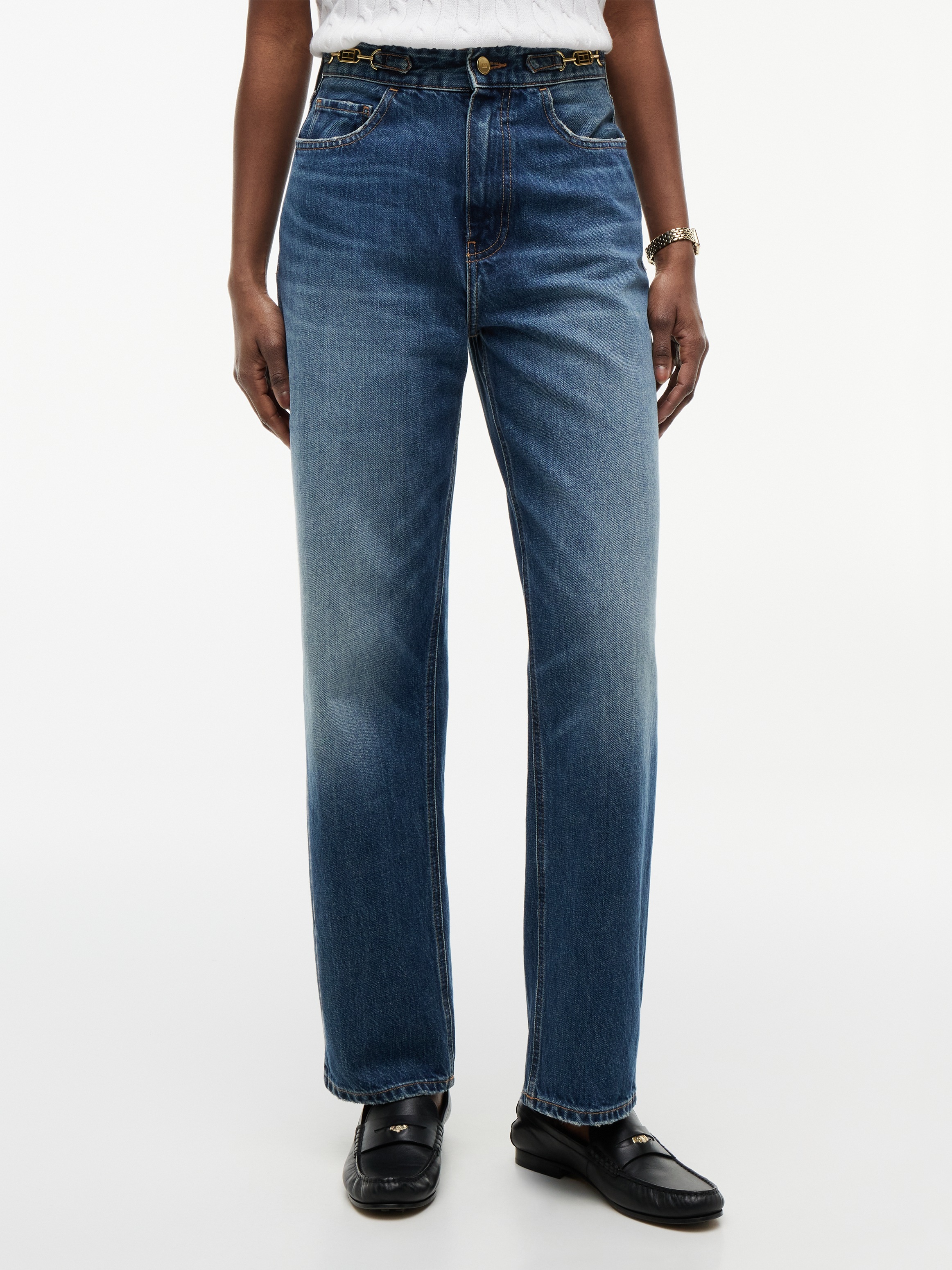 Image of Tommy Hilfiger High-waist-Jeans "TAPERED CAM HW ANKLE" Baumwolle, knöchellang, high waist