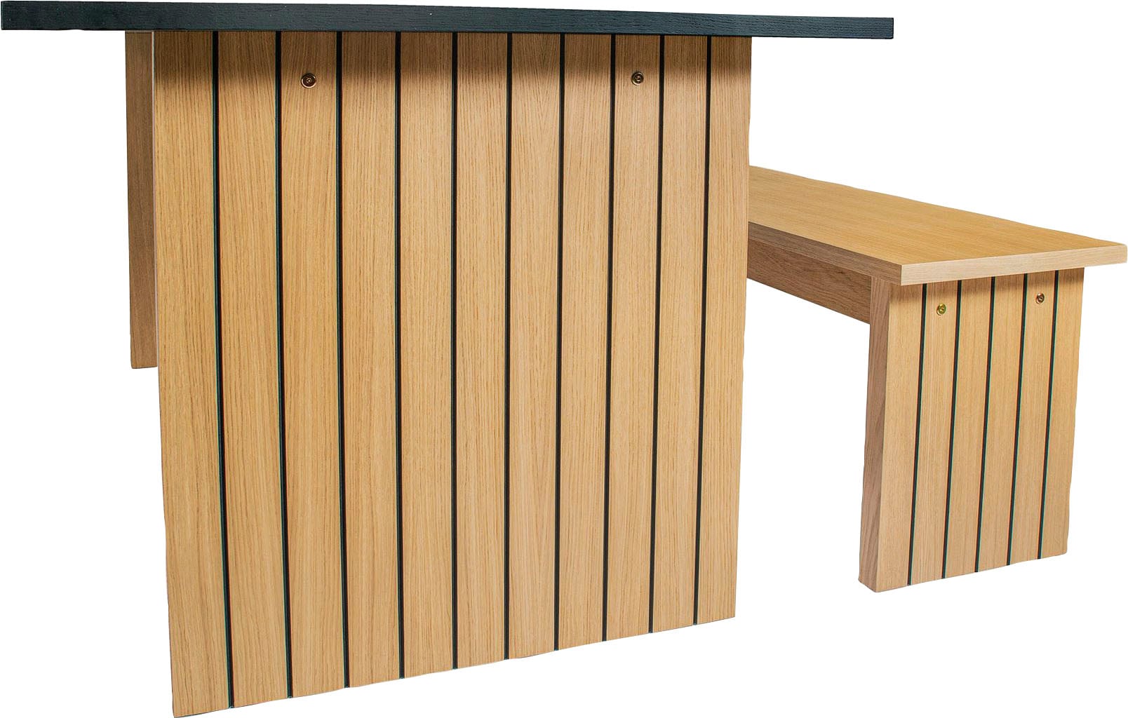 Woodman Esstisch »Stripe«, Holzfurnier aus Eiche, FSC®-zertifiziert