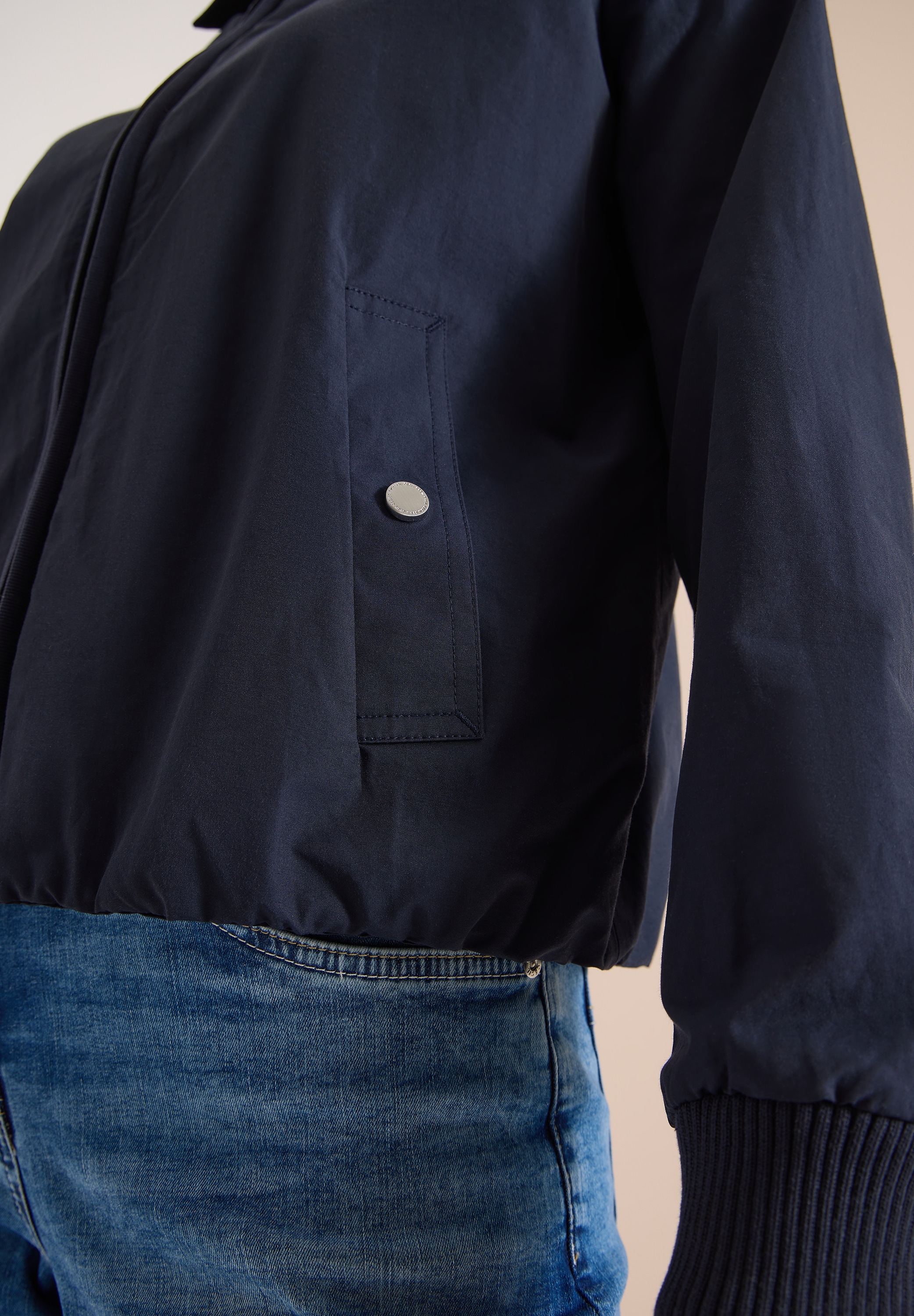 Cecil Jackenblazer Blouson mit Hemdblusenkragen