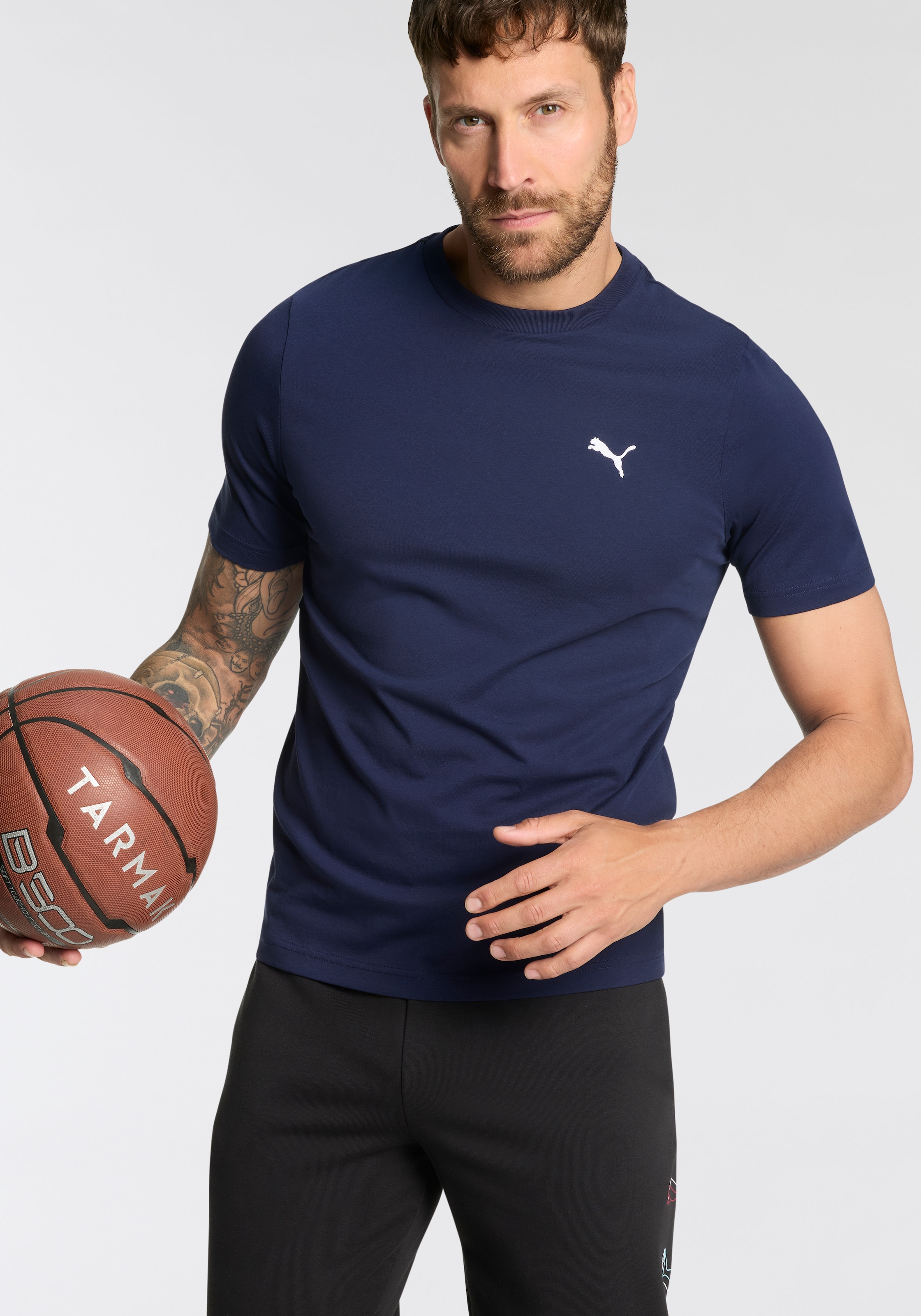 PUMA T-Shirt »ESS LOGO TEE MULTIPACK M«, Doppelpack, 2 Stück