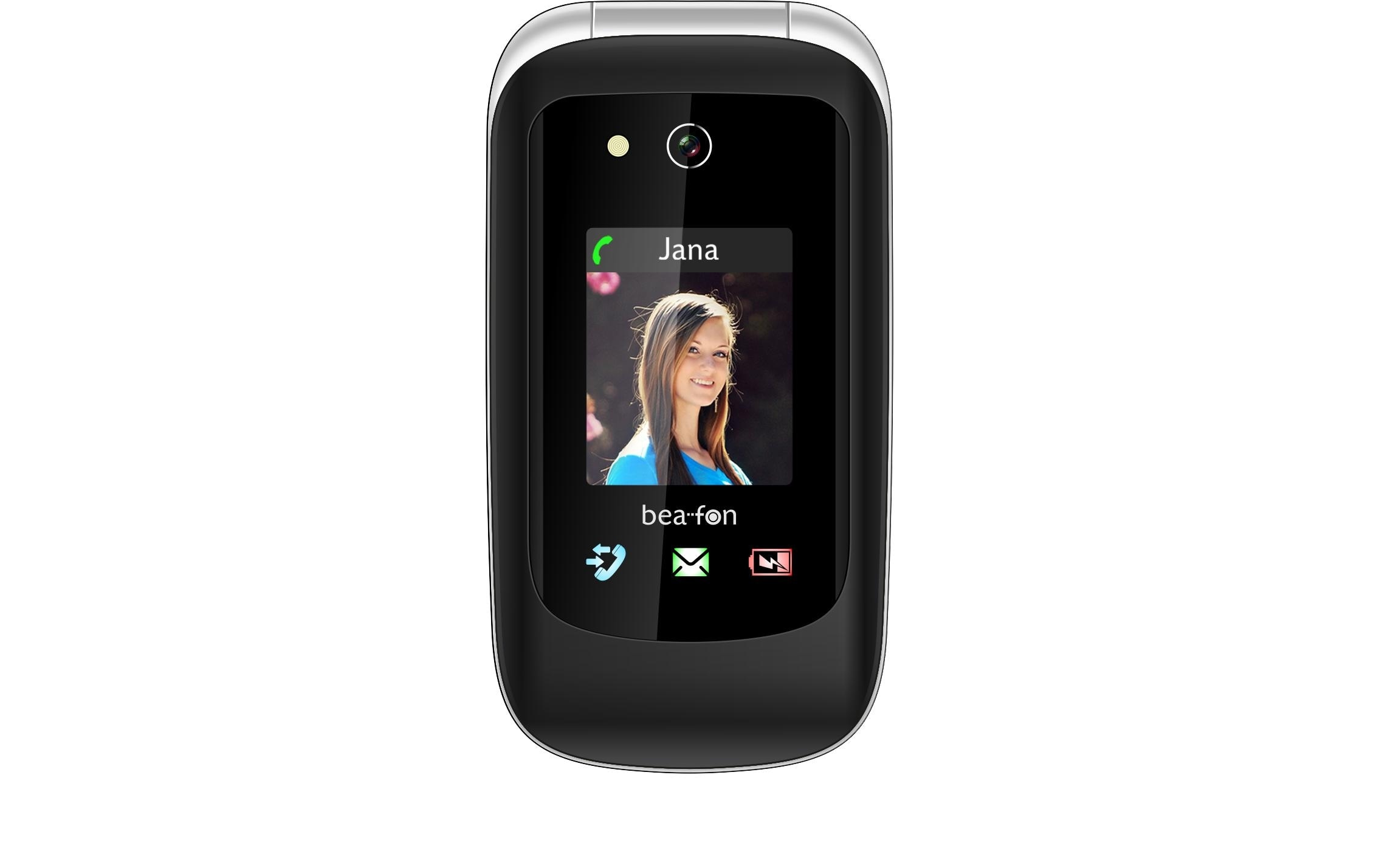 Beafon Seniorenhandy »SL720i 4G black-silver rubber«, Schwarz