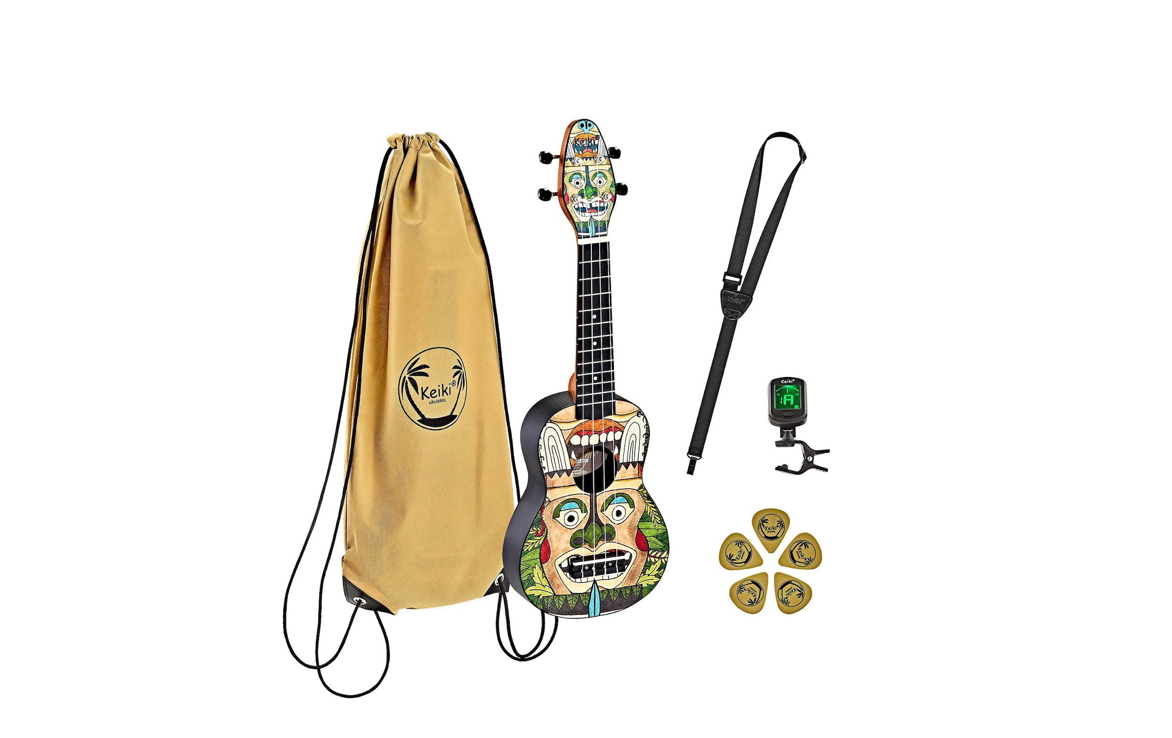  Ukulele »Ortega Guitars Keiki Package K2-TM – Totem«