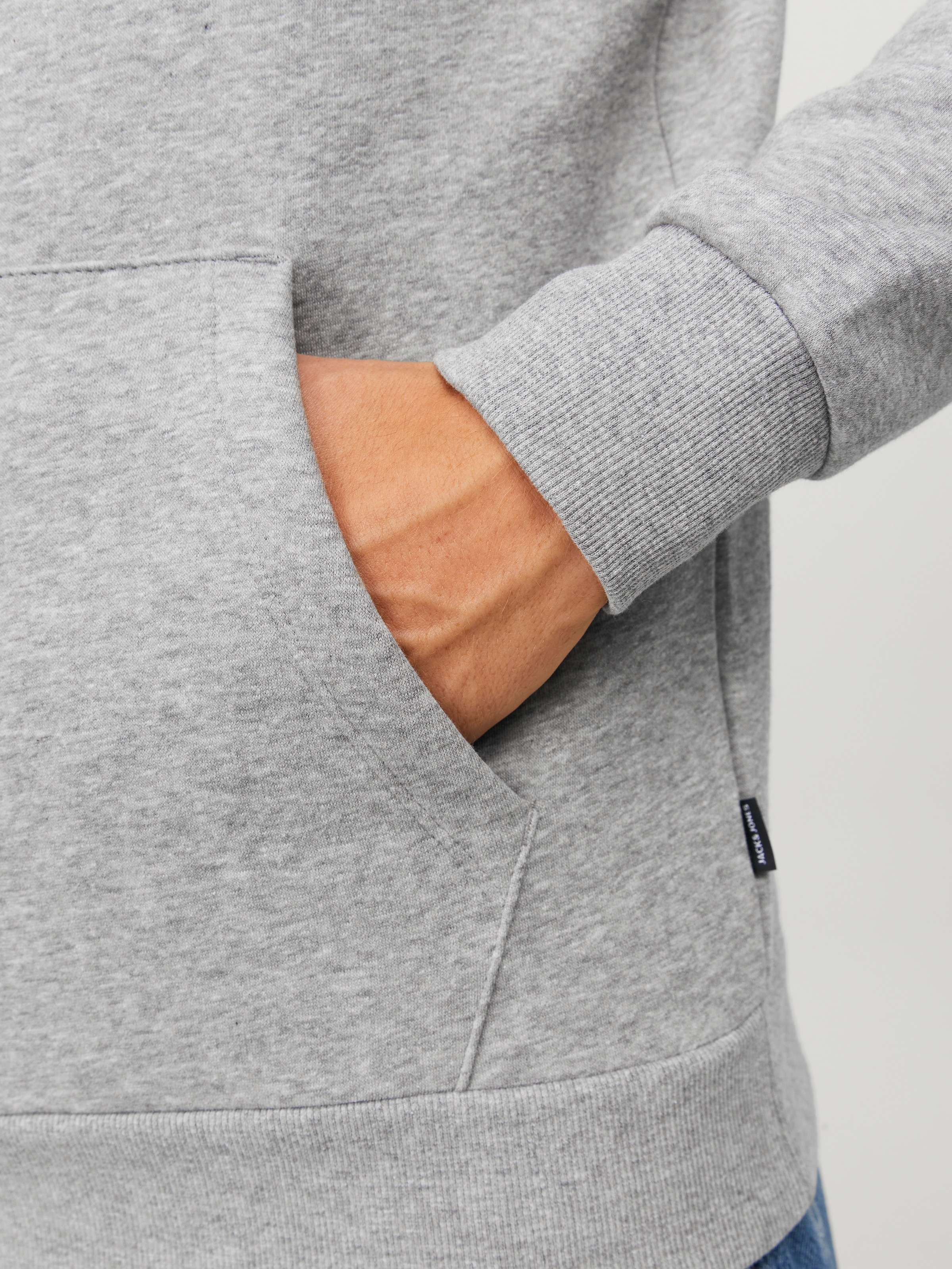 Jack & Jones Kapuzensweatshirt »JJECORP Hoodie mit Logo und hohem Tragekomfort« bedruckt, casual, regular fit, Baumwollmischung, Rundhals
